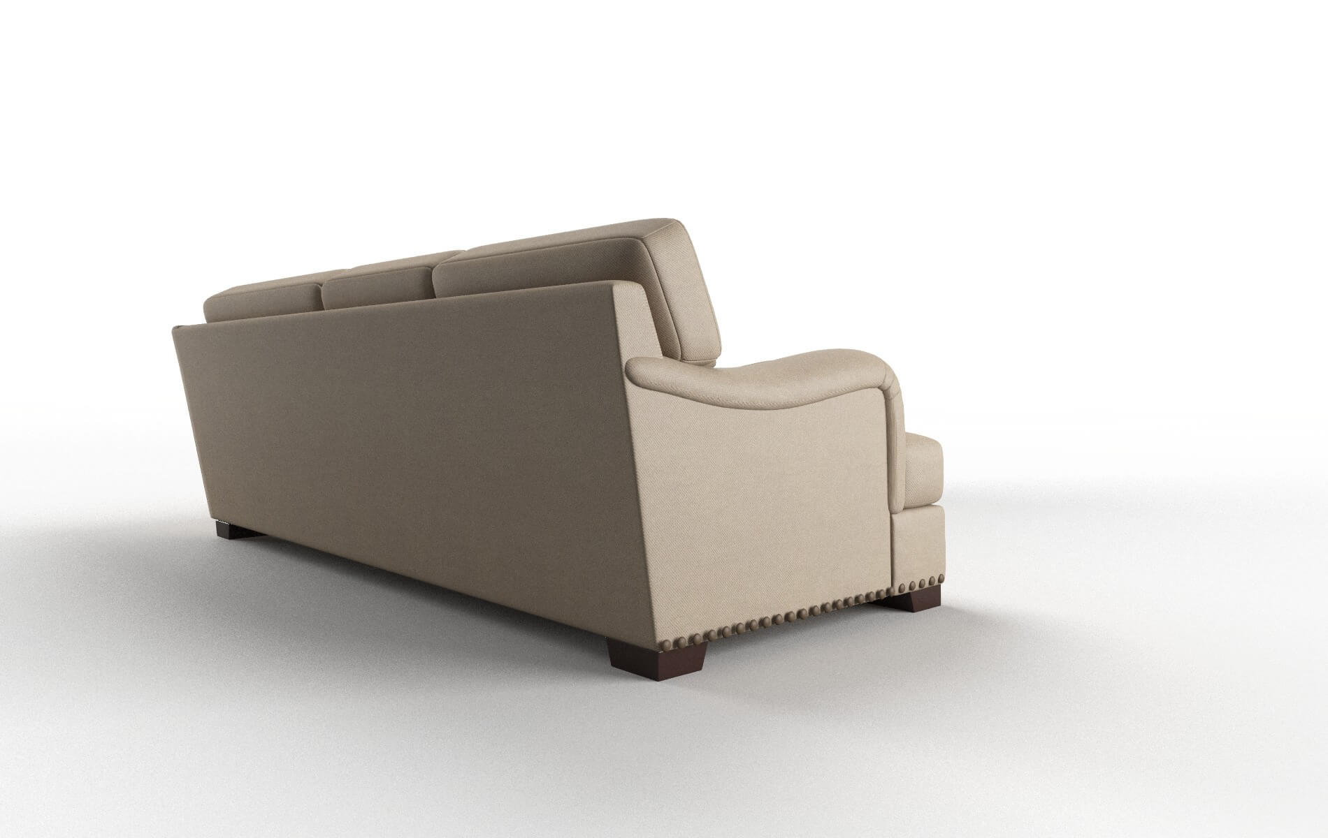 Brighton Avenger Driftwood Sectional espresso legs 3