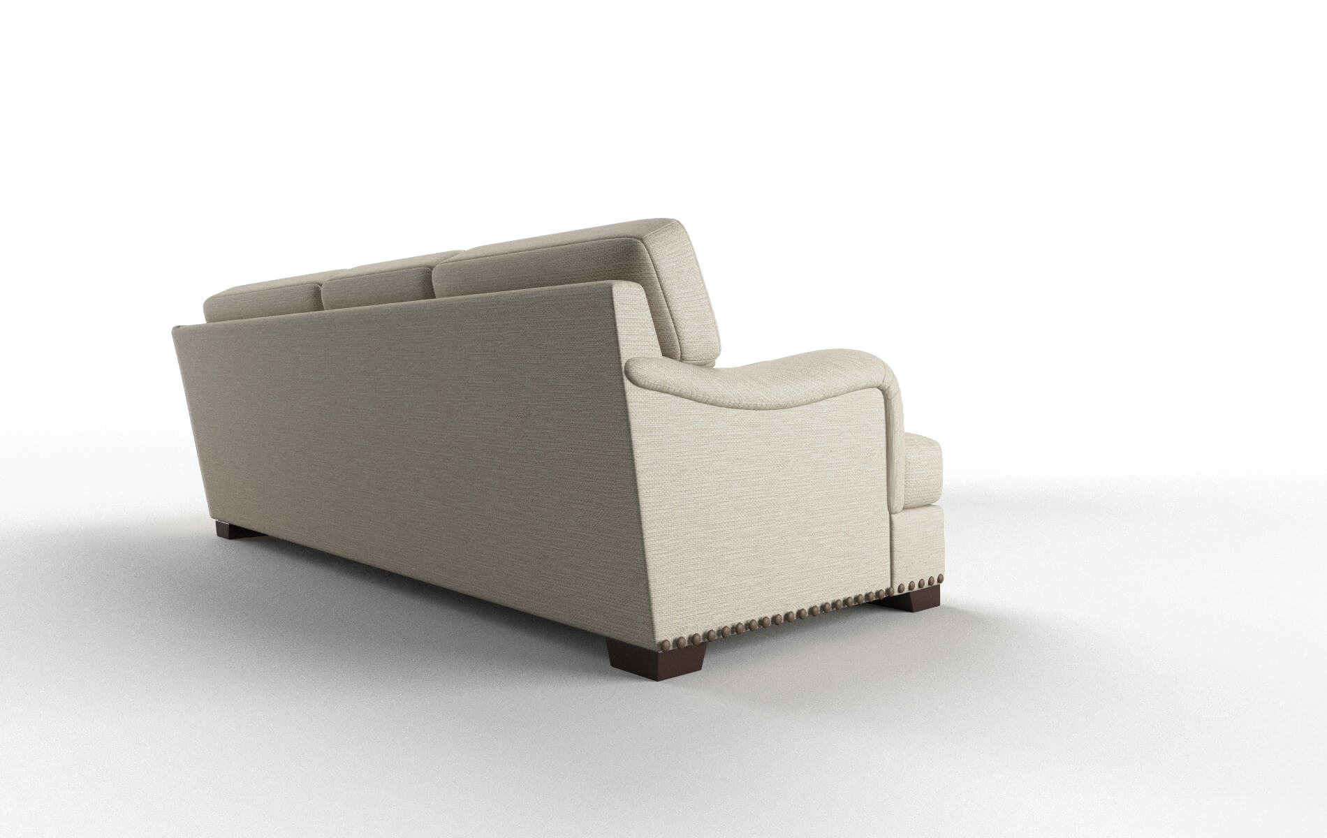 Brighton Avenger Pumice Sectional espresso legs 3