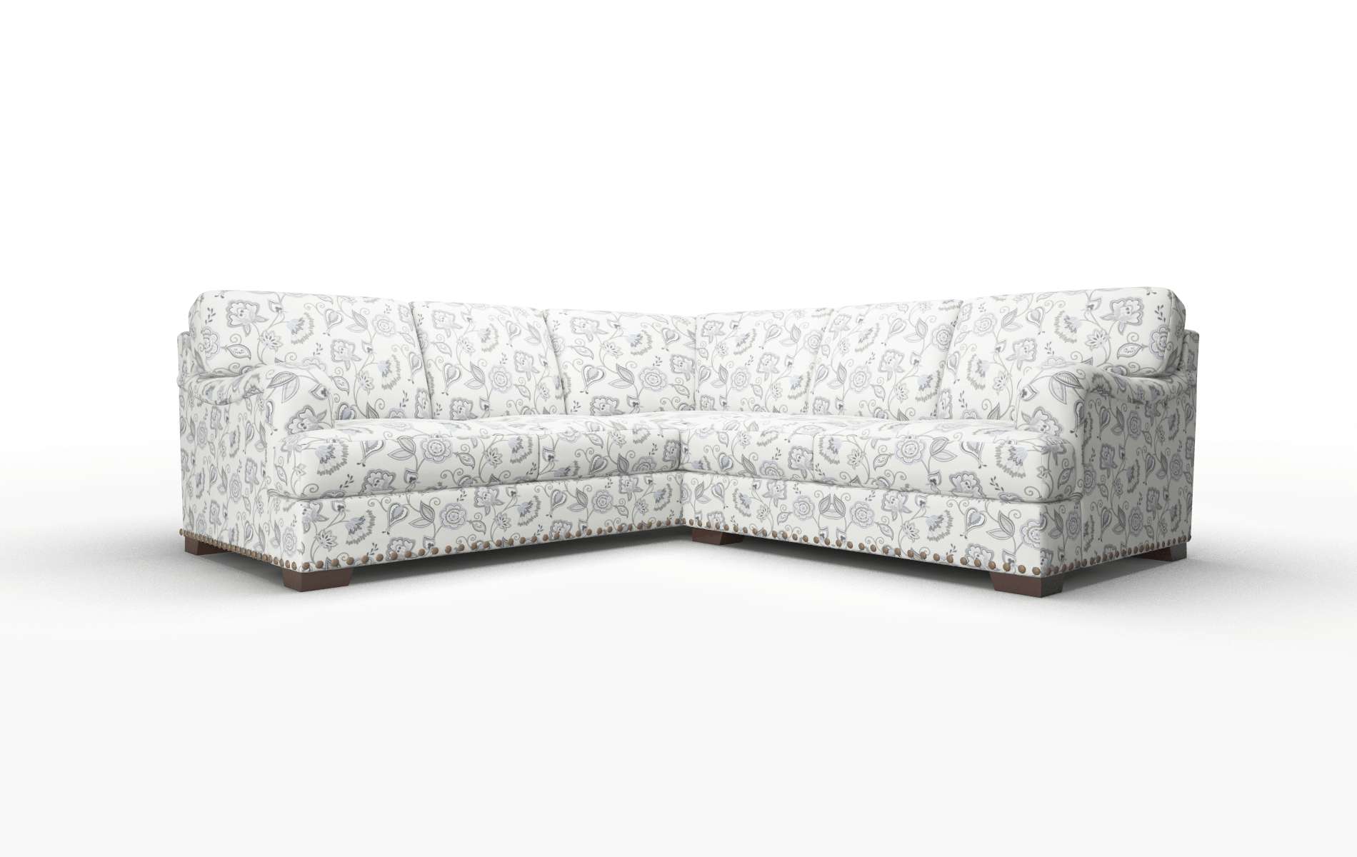 Brighton Avignon Sky Sectional espresso legs 1
