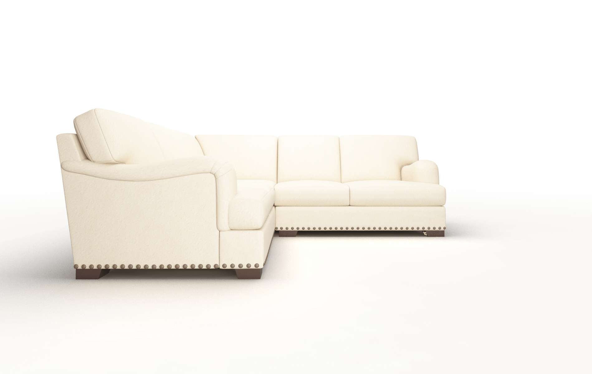 Brighton Bella Buckwheat Sectional espresso legs 2
