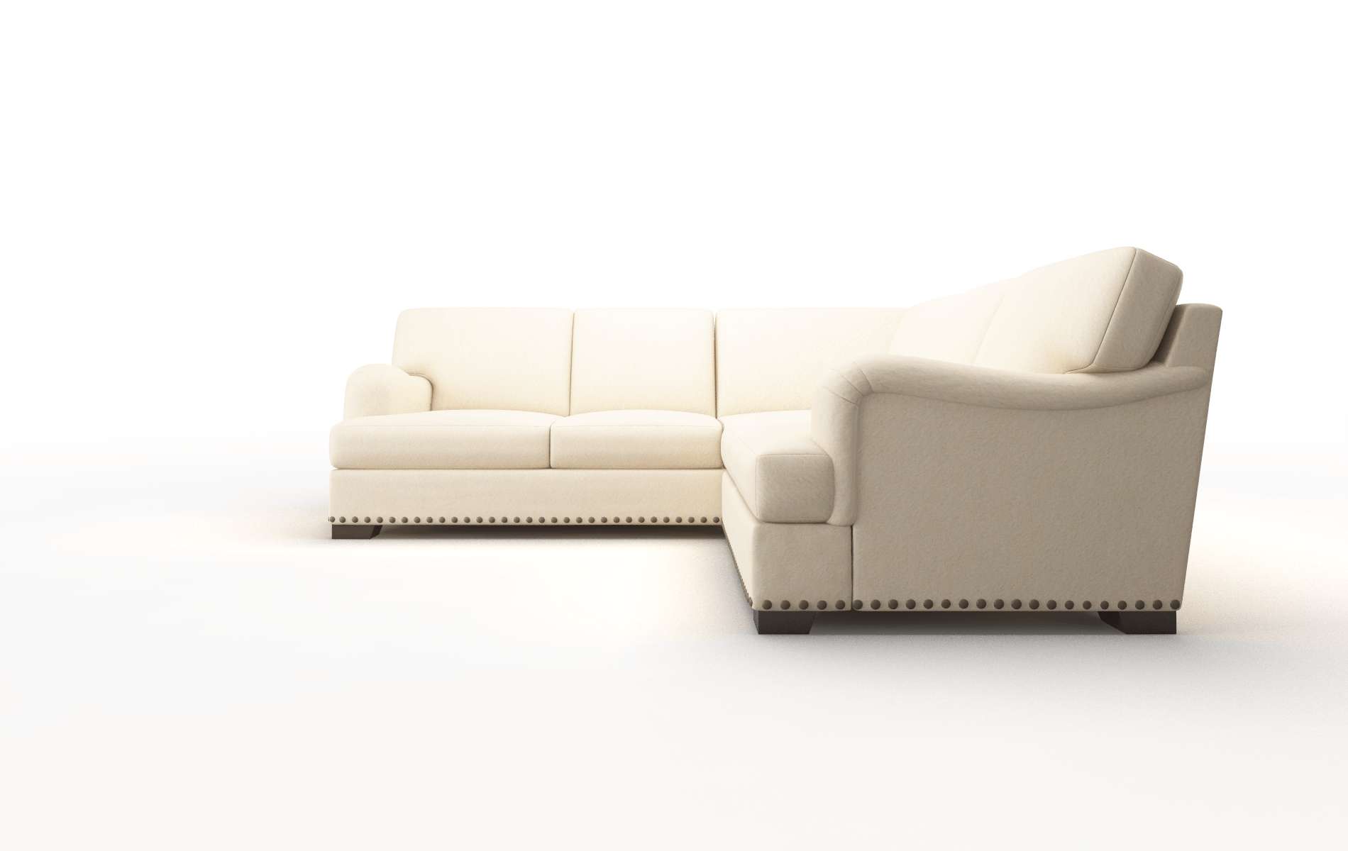 Brighton Bella Buckwheat Sectional espresso legs 5