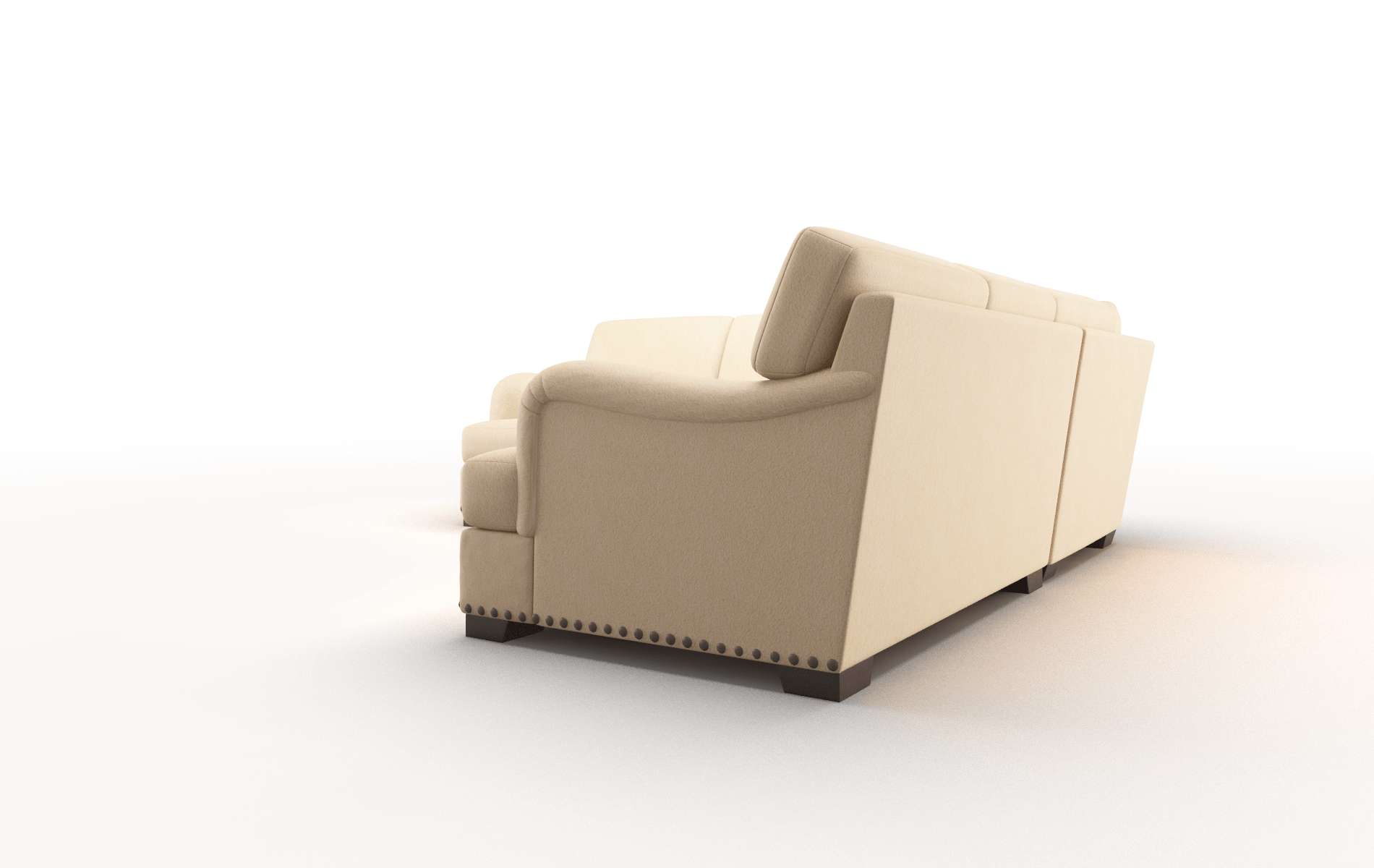 Brighton Bella Coffee Sectional espresso legs 4