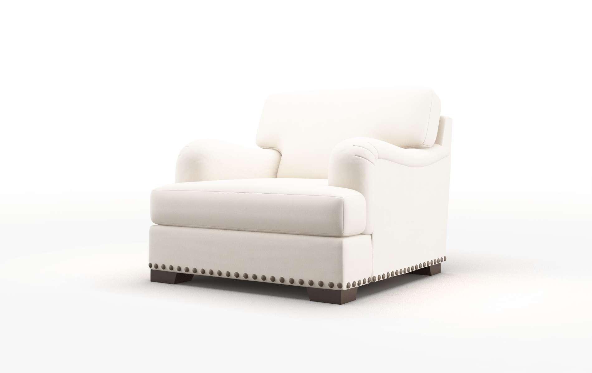 Brighton Blanche Milky Chair espresso legs 4