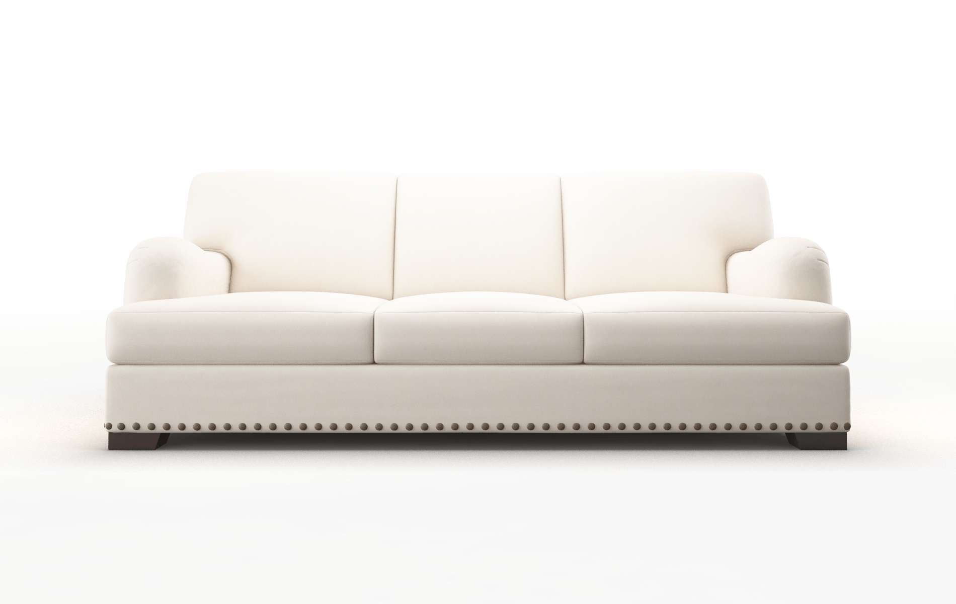 Brighton Blanche Milky Sofa espresso legs 1