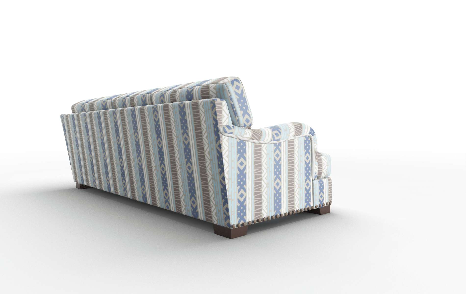 Brighton Bodhi Indigo Sectional espresso legs 3
