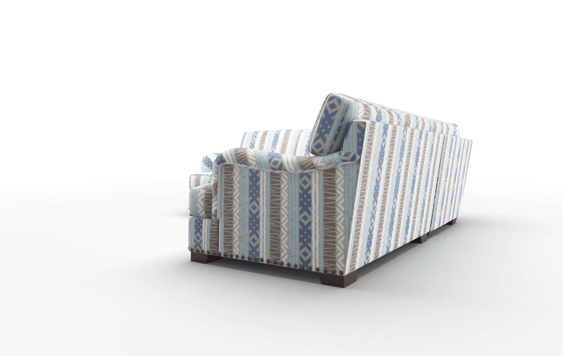 Brighton Bodhi Indigo Sectional espresso legs 4