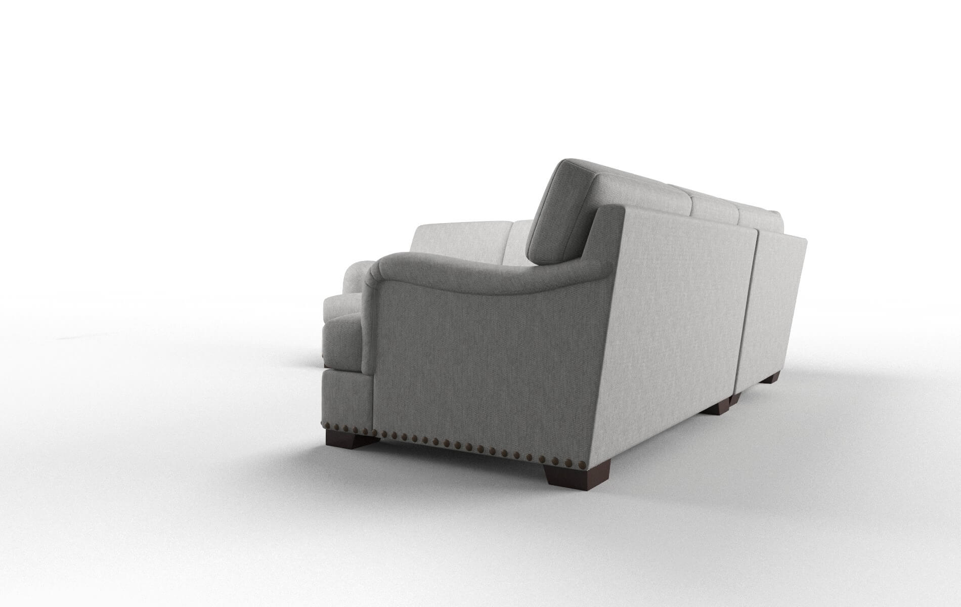 Brighton Bungalow Graphite Sectional espresso legs 4