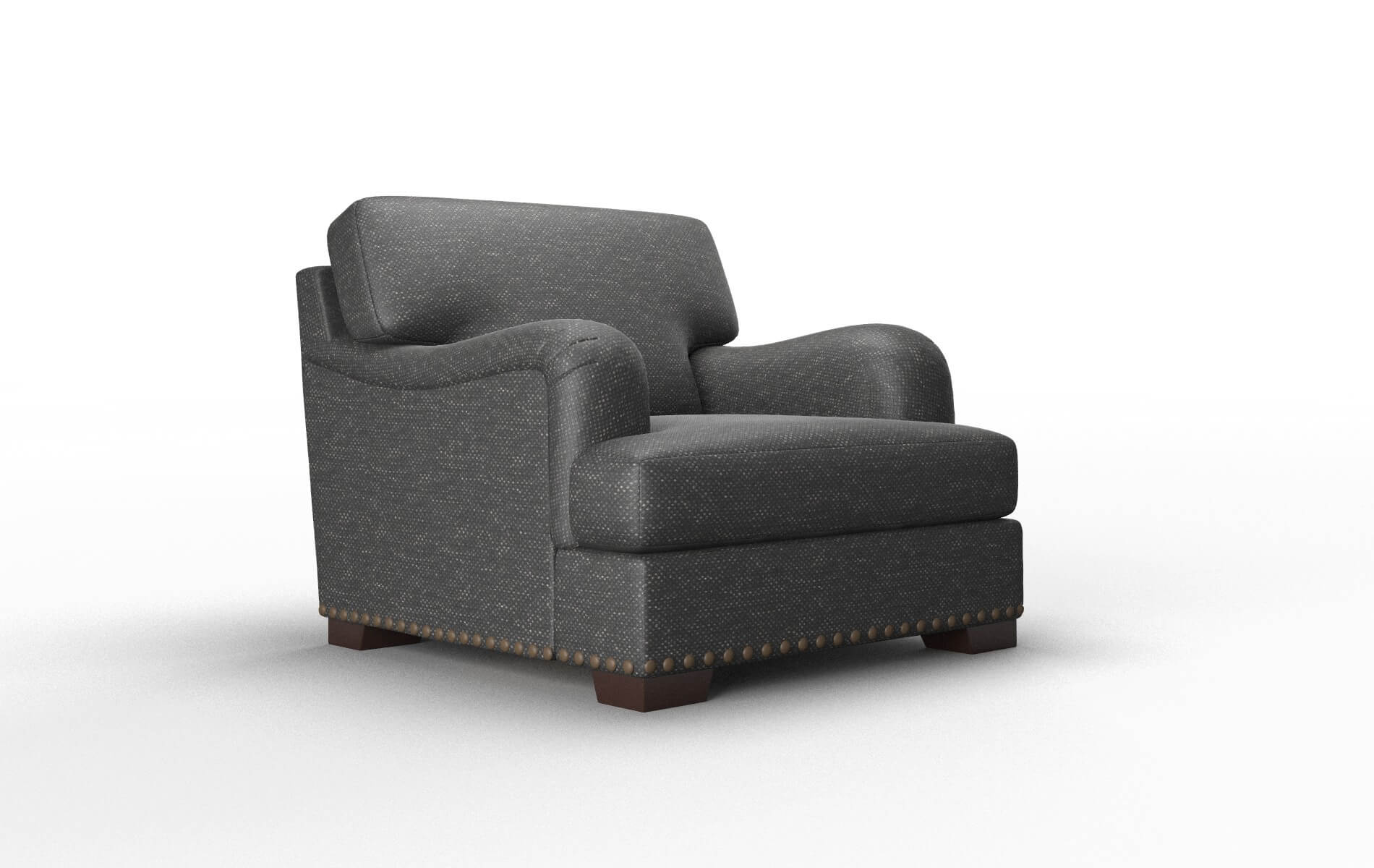 Brighton Chance Denim Chair espresso legs 2
