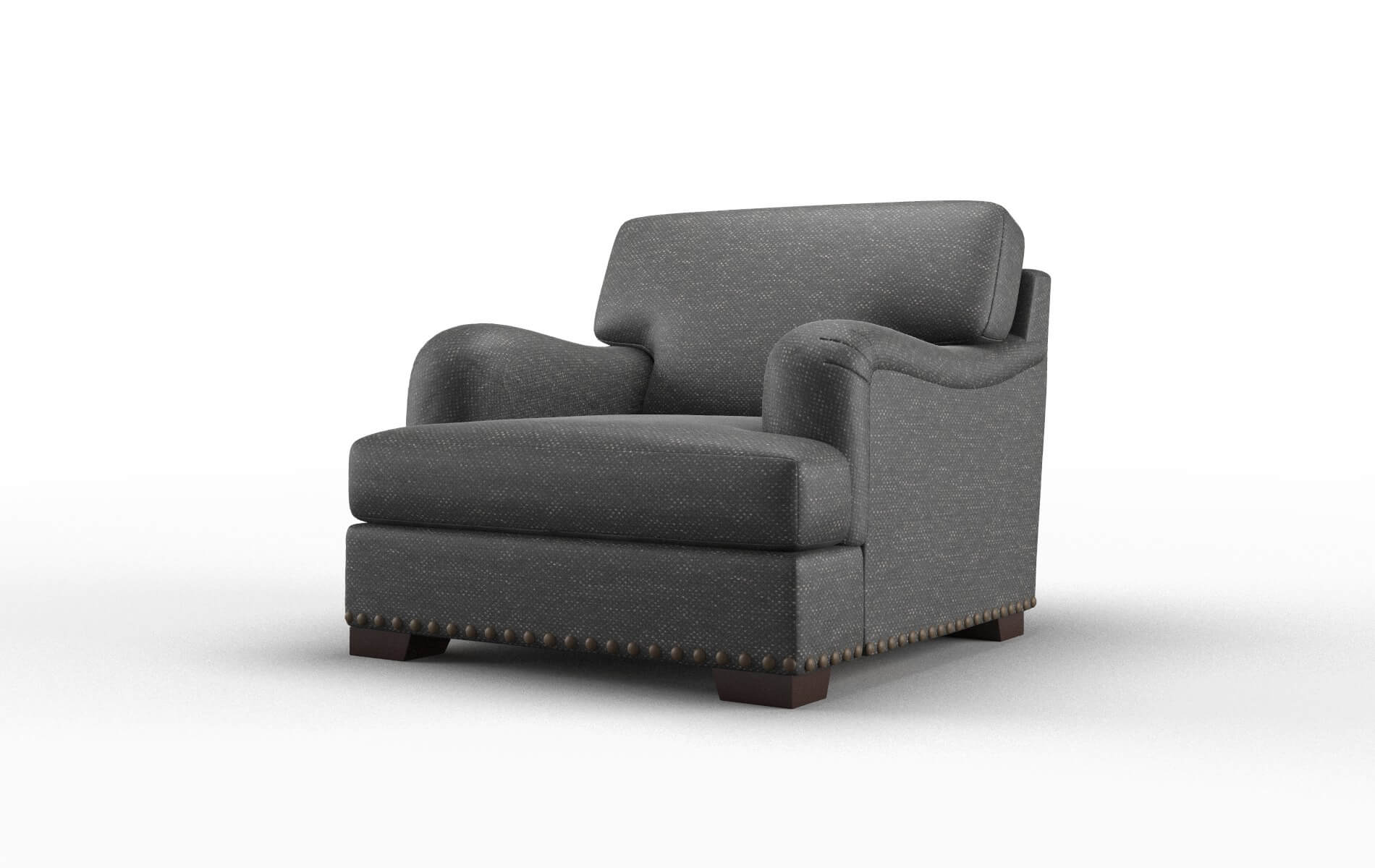 Brighton Chance Denim Chair espresso legs 4