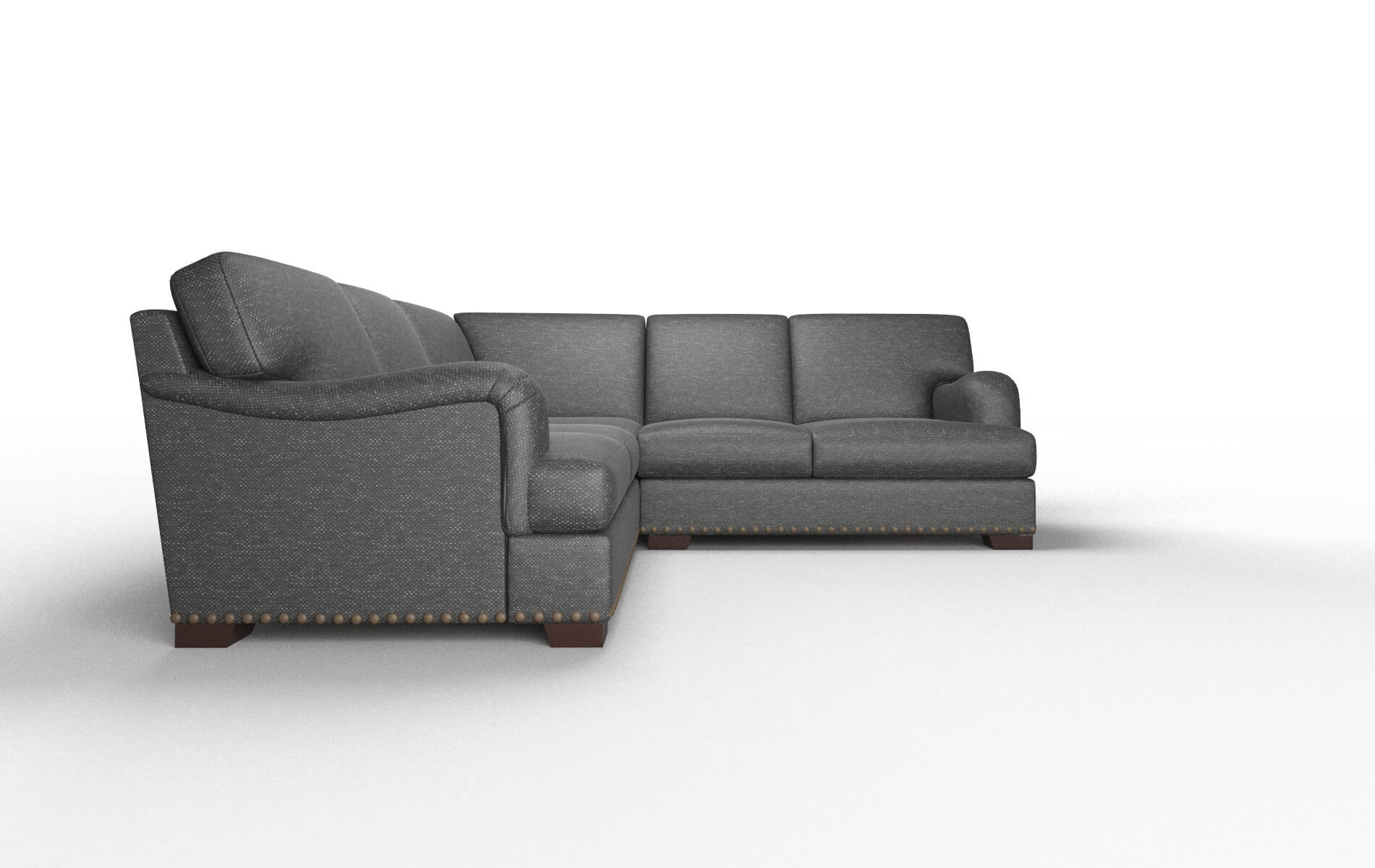 Brighton Chance Denim Sectional espresso legs 2