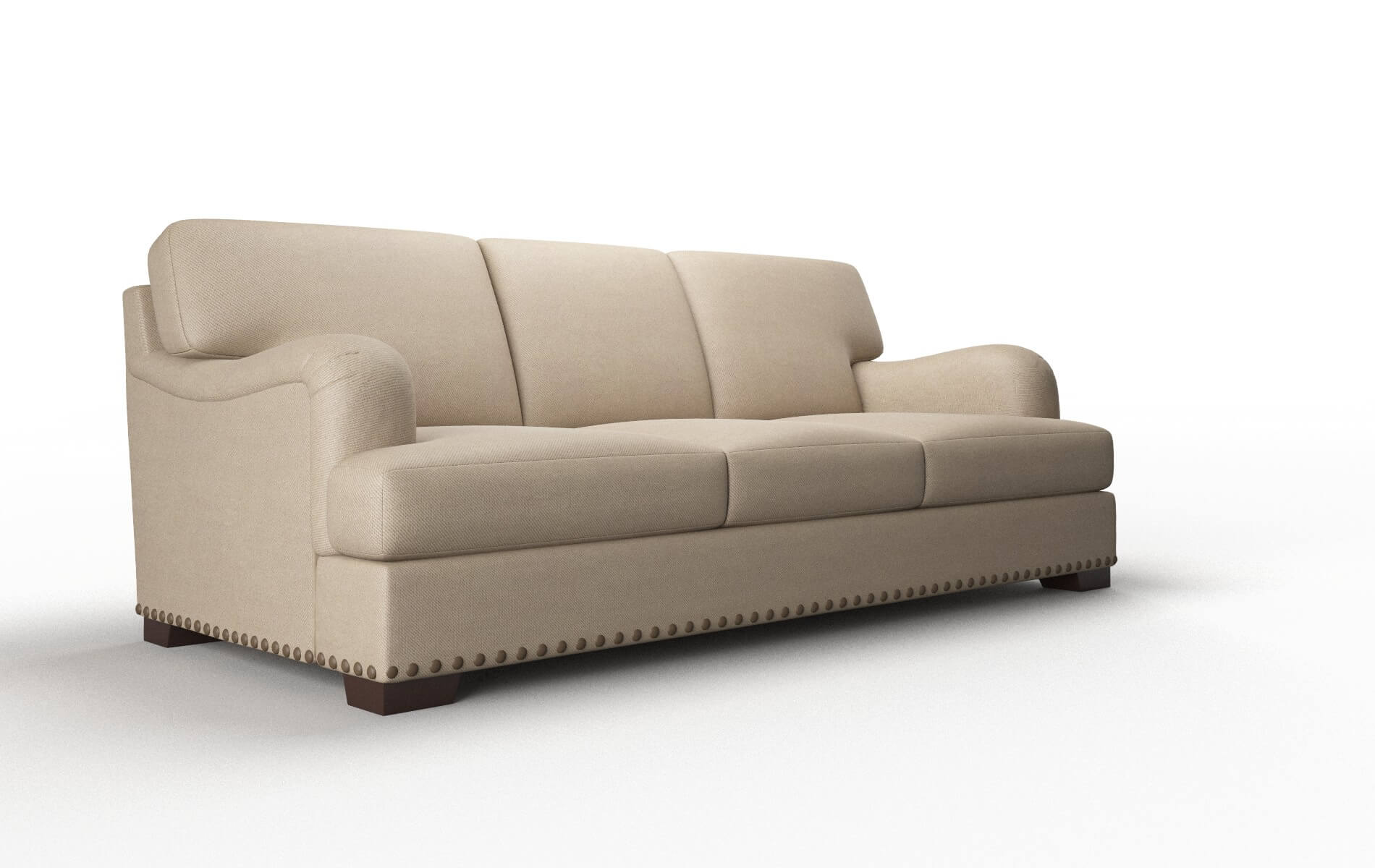 Brighton Chance Platinum Sofa espresso legs 2