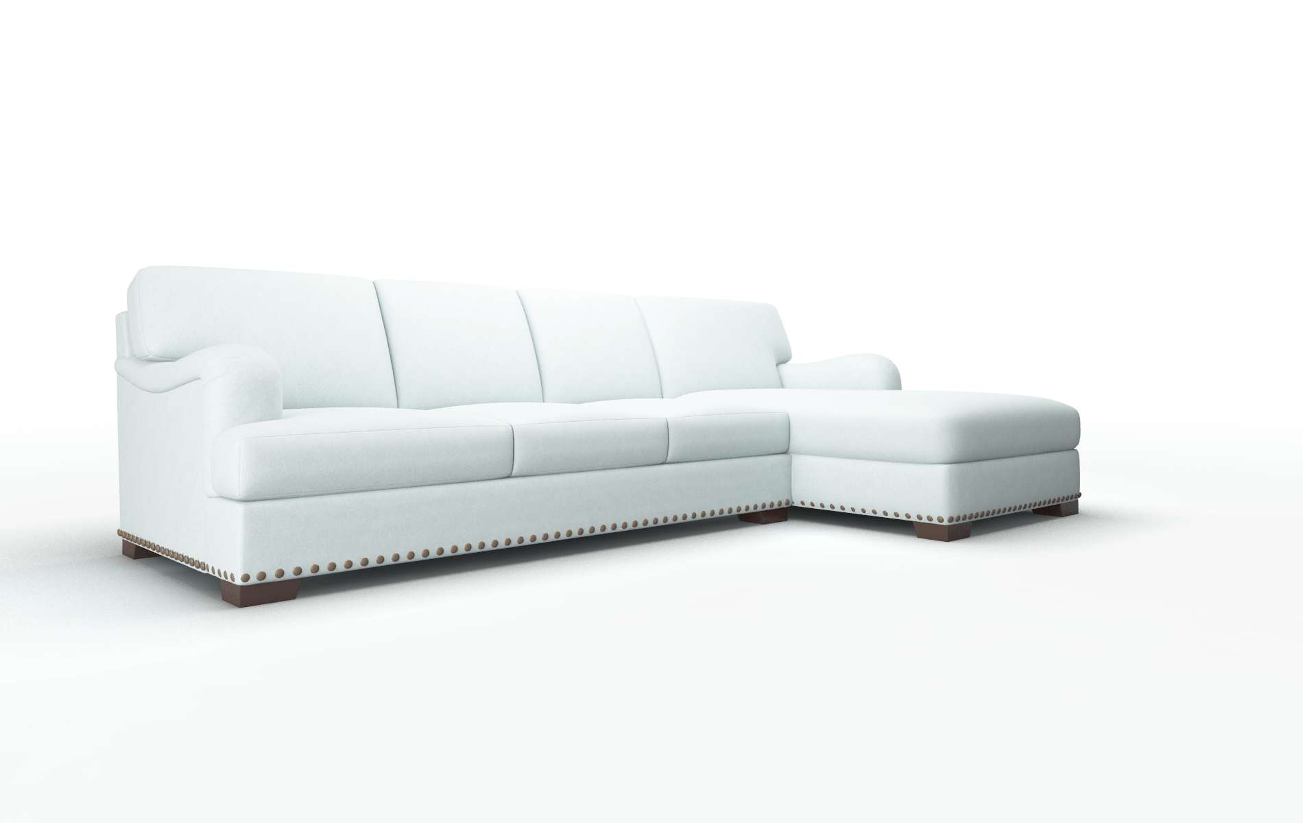 Brighton Clyde Cornflower Panel espresso legs 2