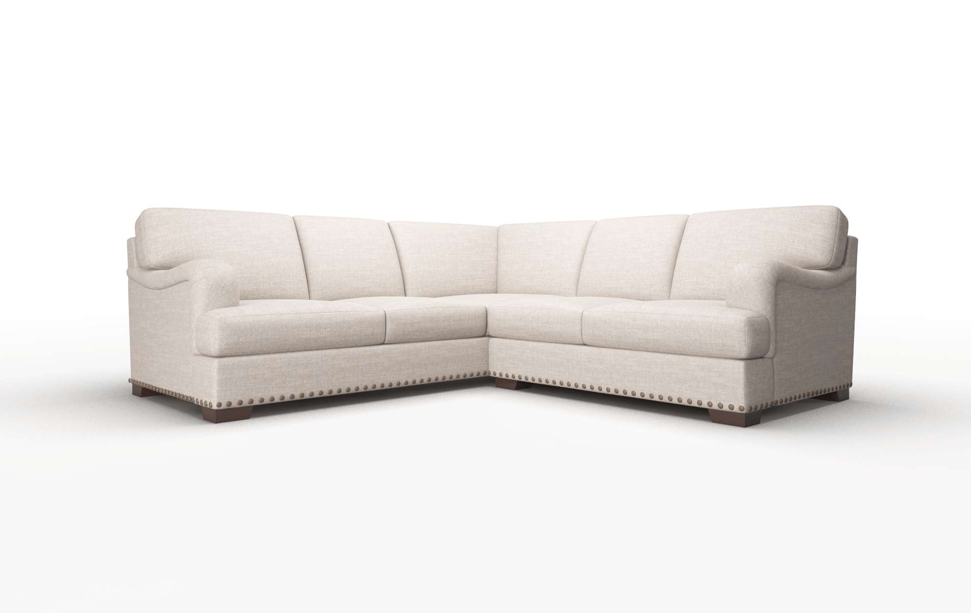 Brighton Clyde dolphin Sectional Espresso Legs  1