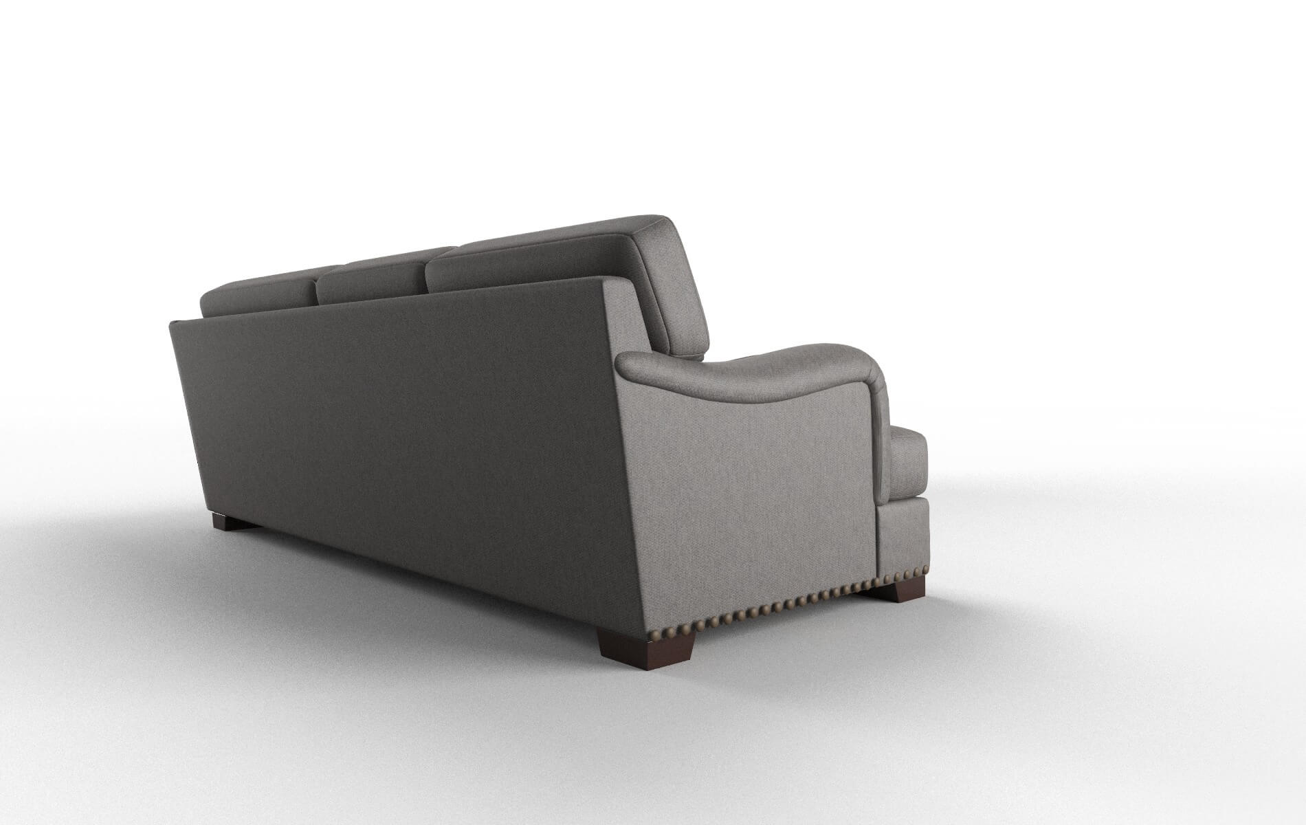 Brighton Cosmo Charcoal Sectional espresso legs 3