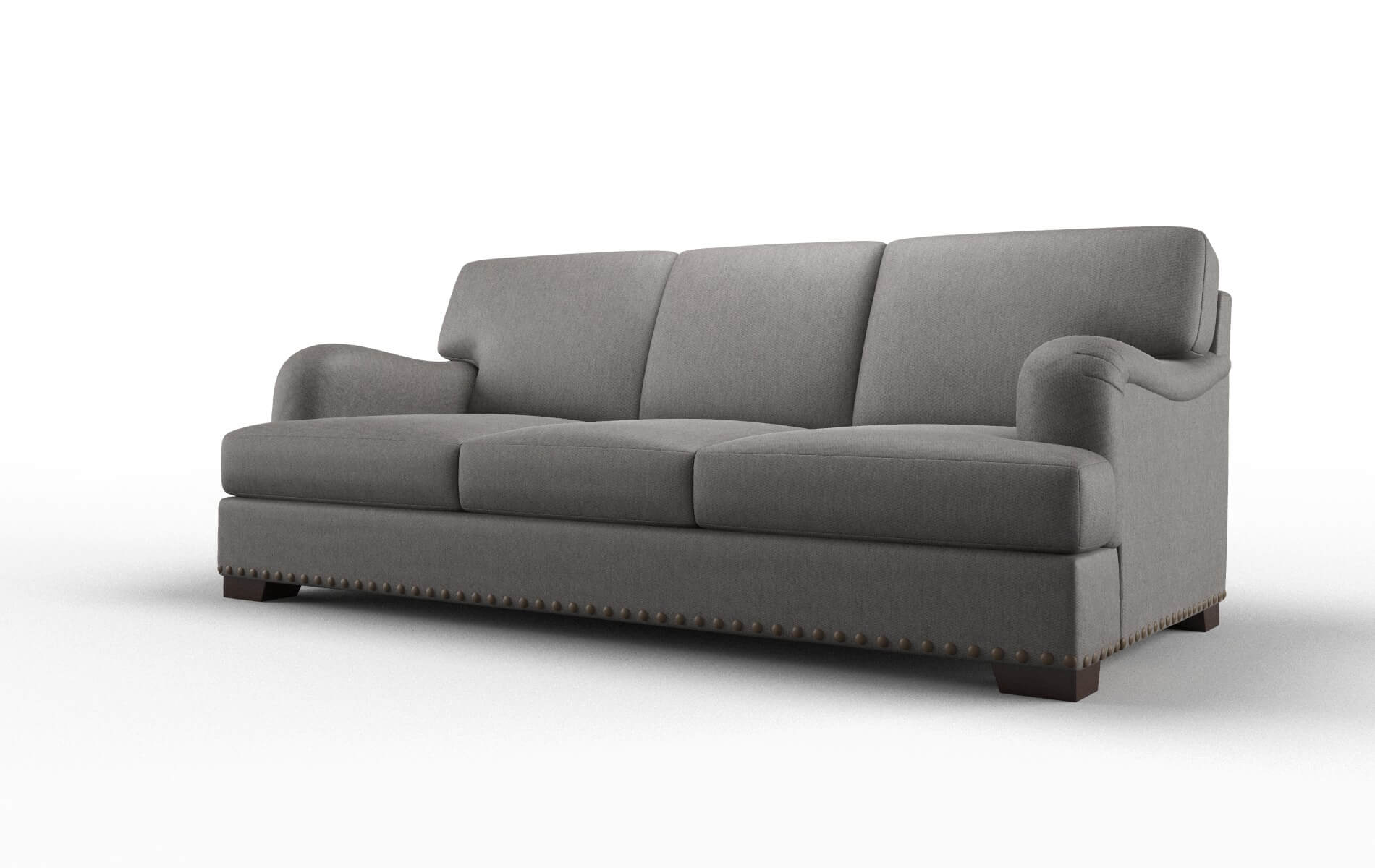 Brighton Cosmo Charcoal Sofa espresso legs 4