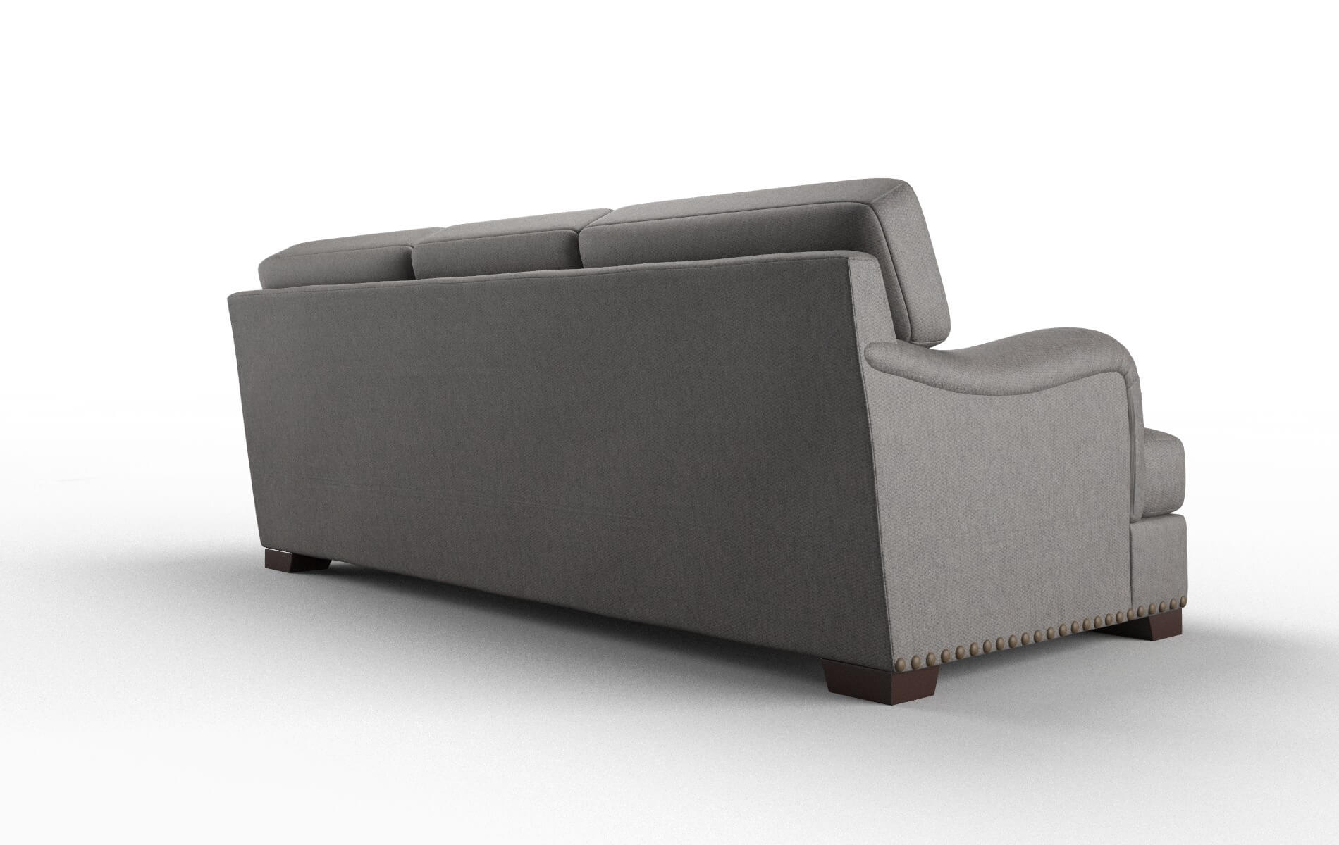 Brighton Cosmo Charcoal Sofa espresso legs 5