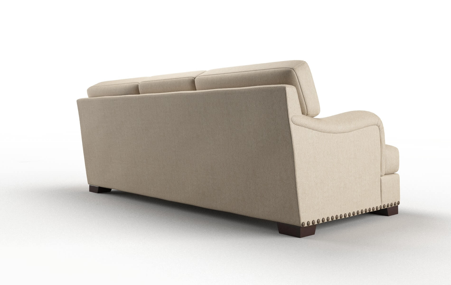 Brighton Cosmo Fawn Sofa espresso legs 5