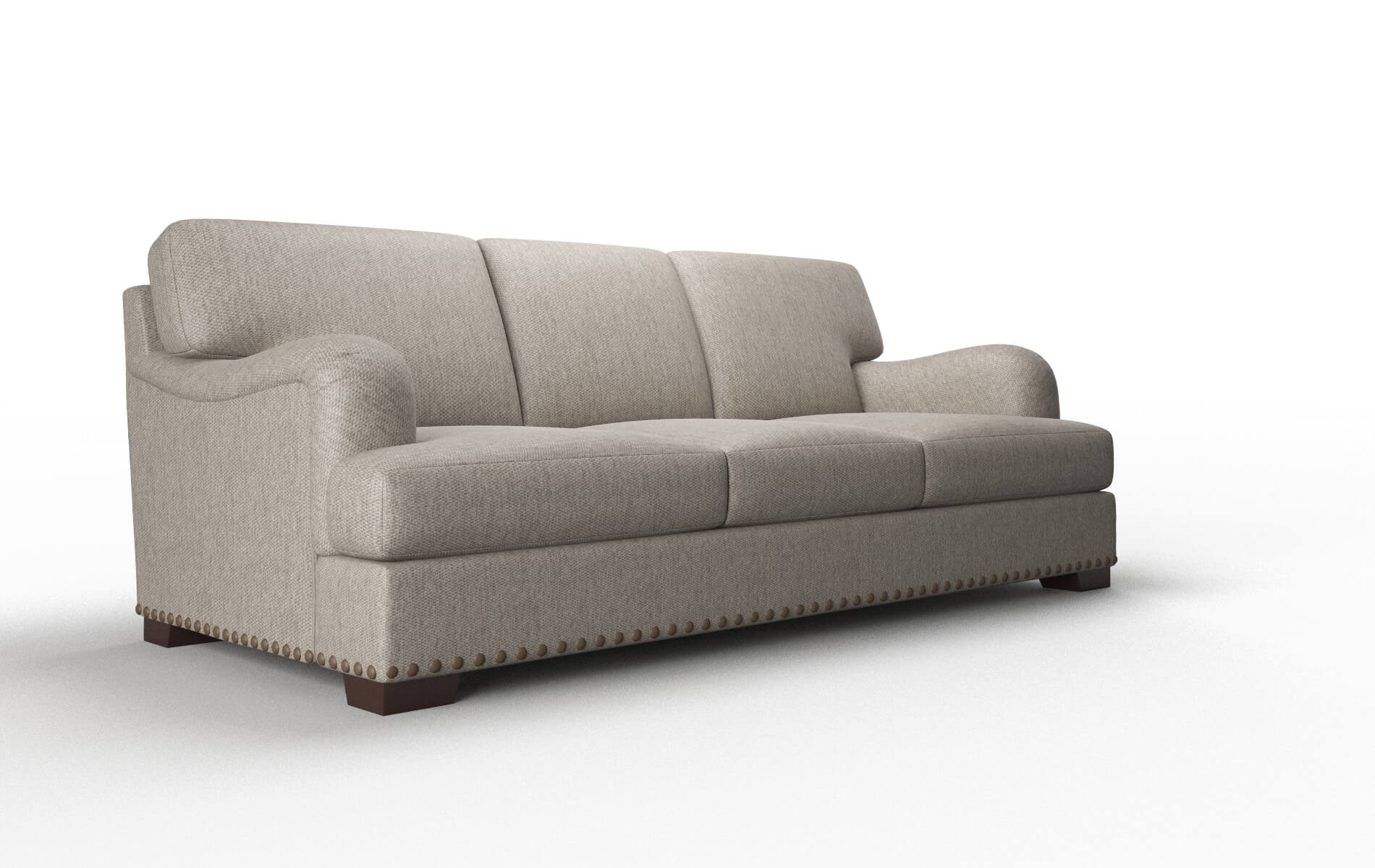 Brighton Cosmo Taupe Sofa espresso legs 2