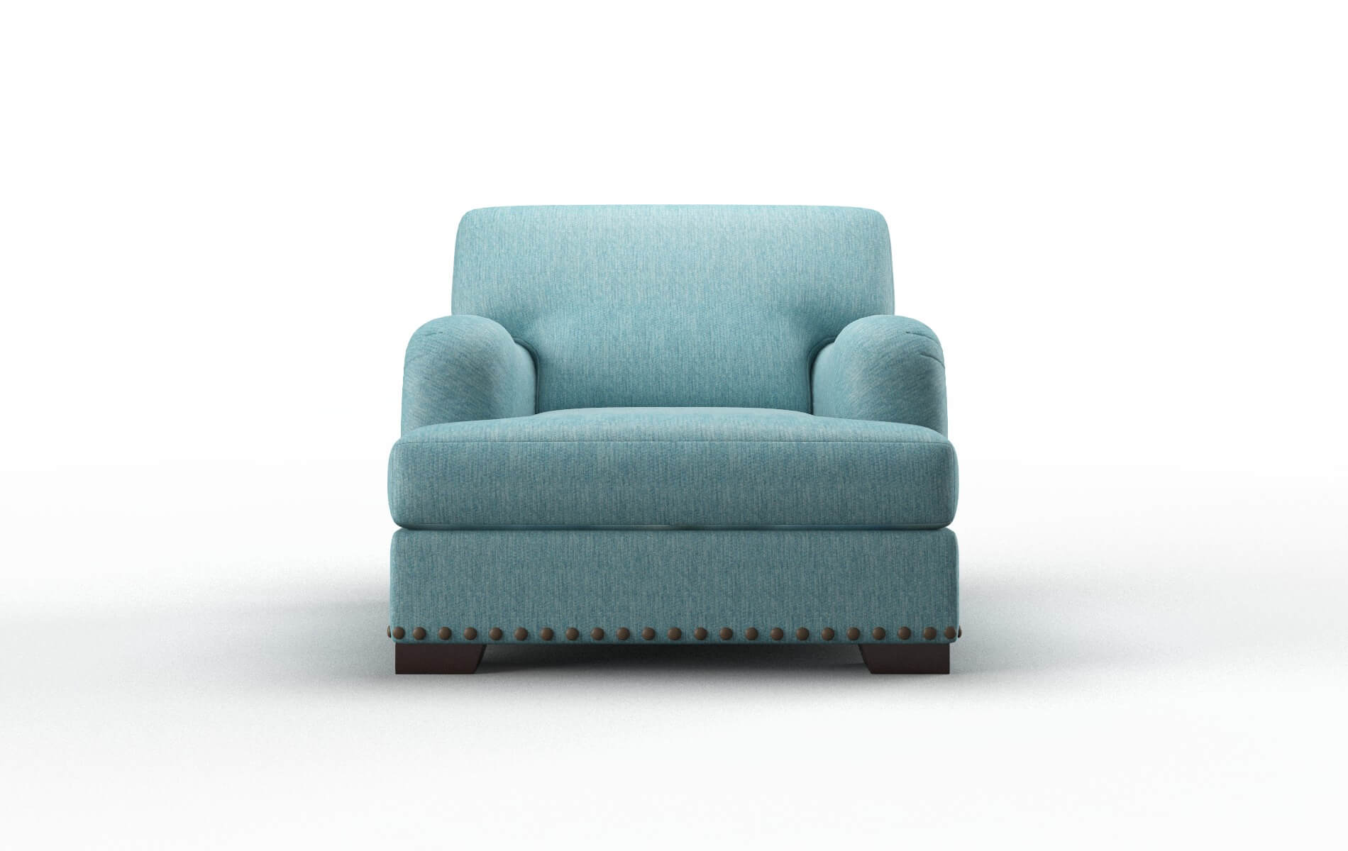Brighton Cosmo Turquoise Chair espresso legs 1