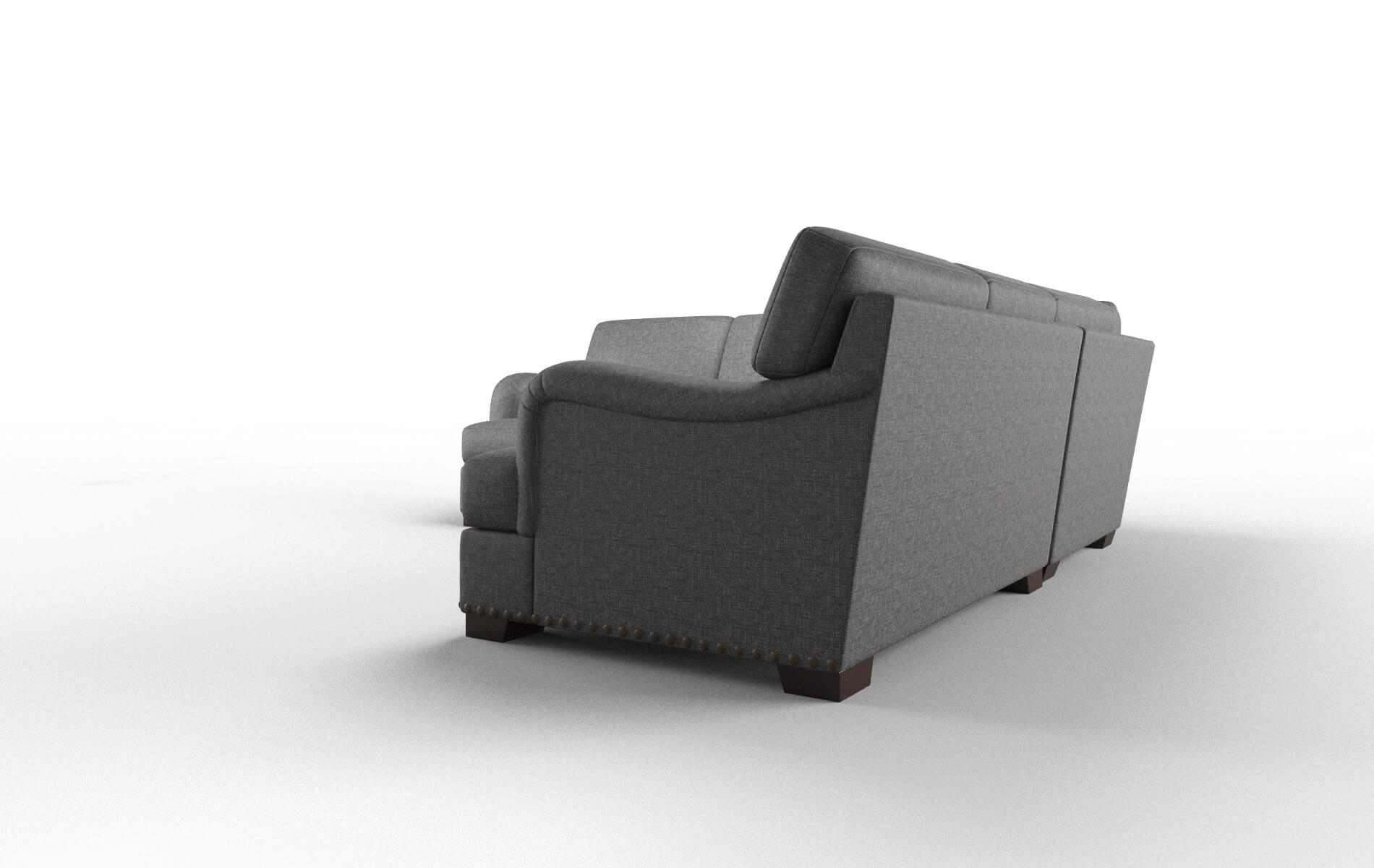 Brighton Curious Eclipse Sectional espresso legs 4