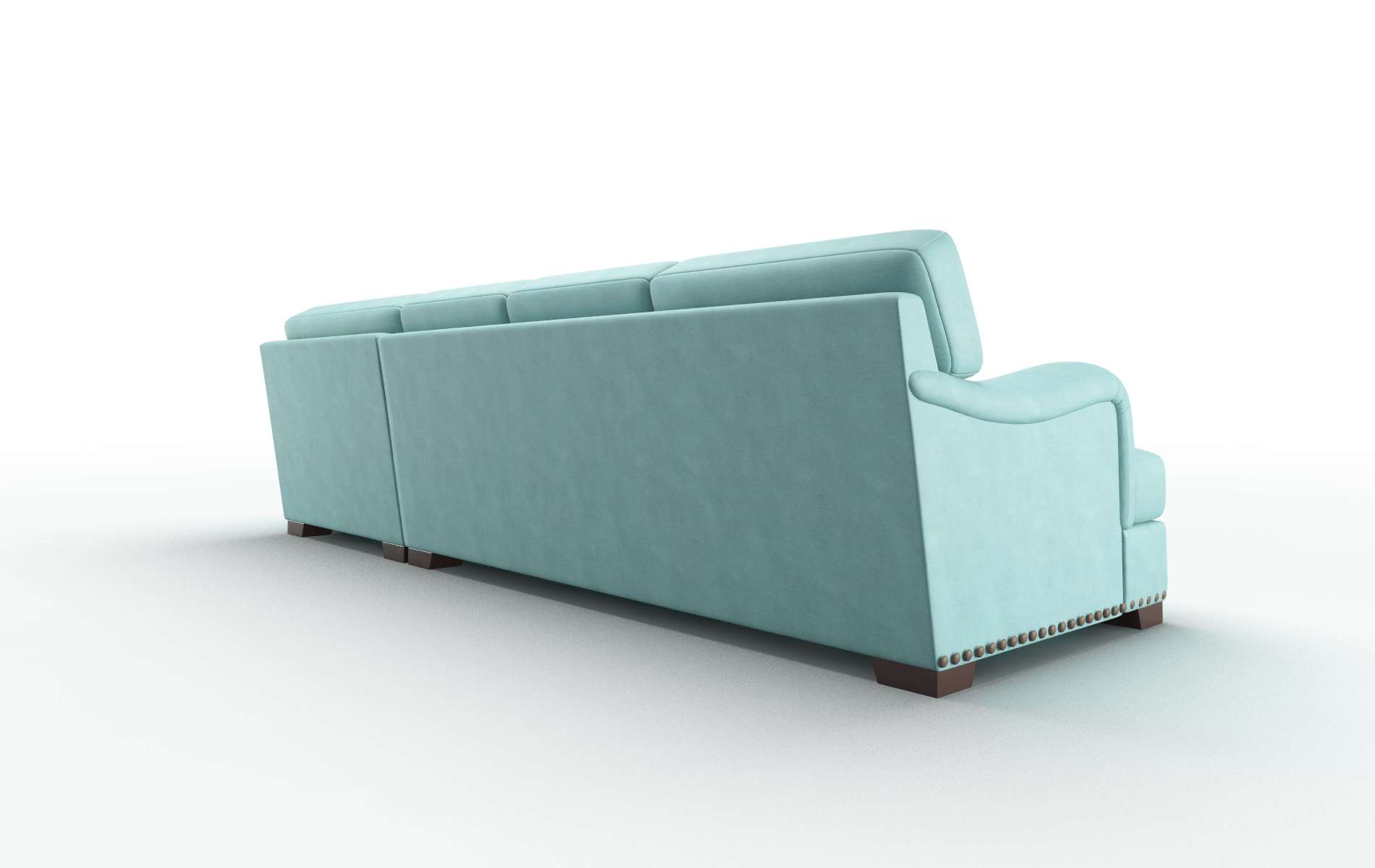 Brighton Curious Turquoise Panel espresso legs 5