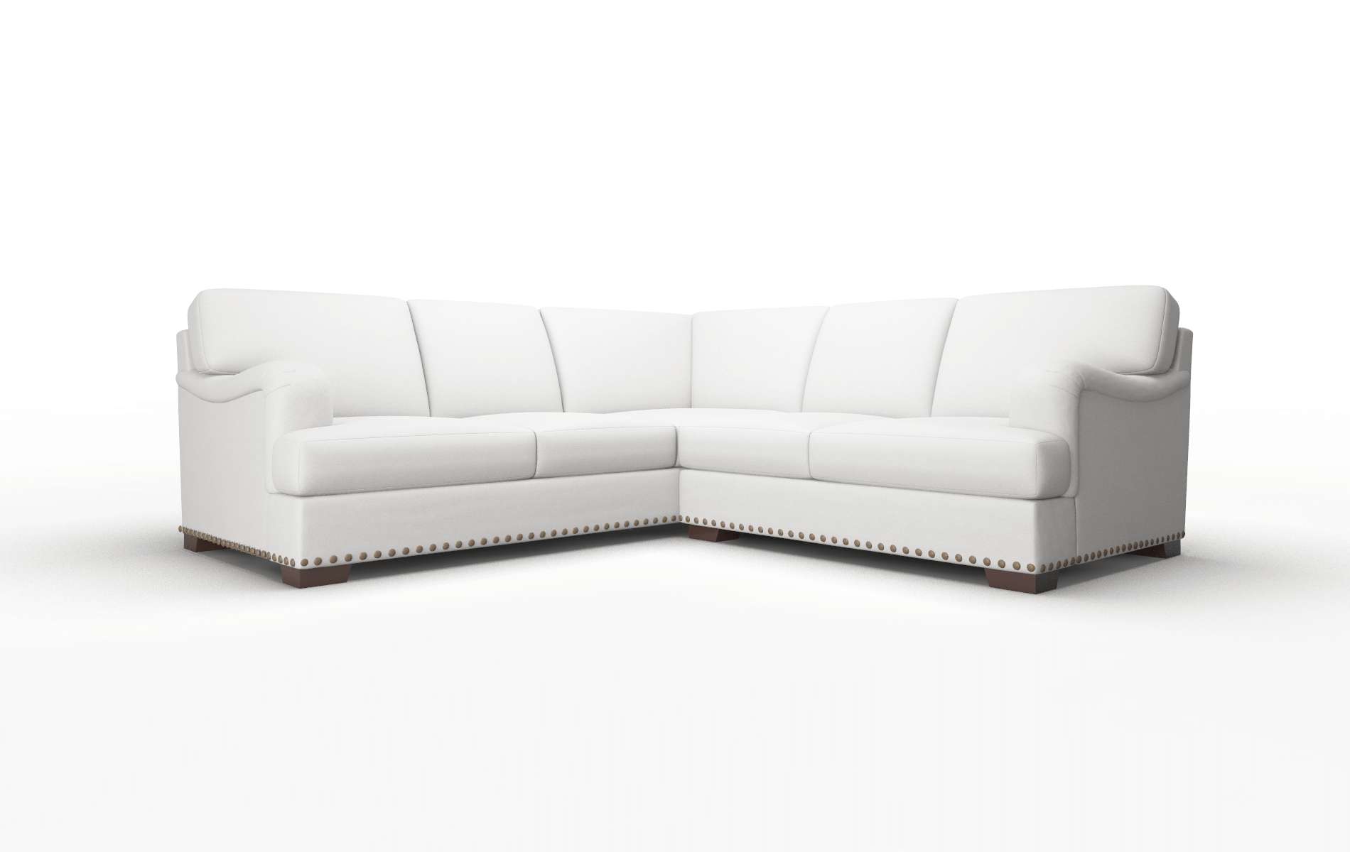 Brighton Dawson Platinum Sectional espresso legs 1