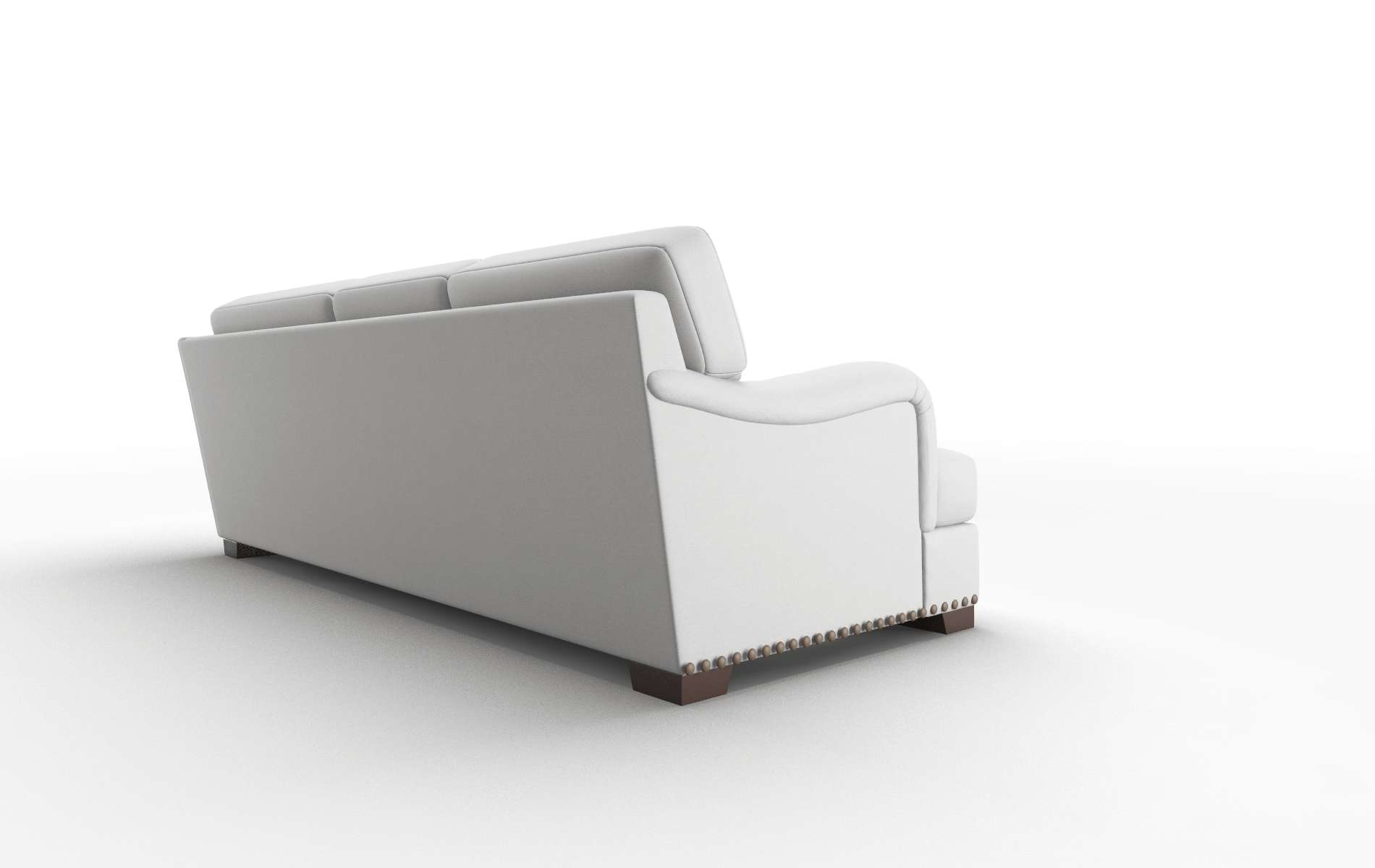 Brighton Dawson Platinum Sectional espresso legs 3