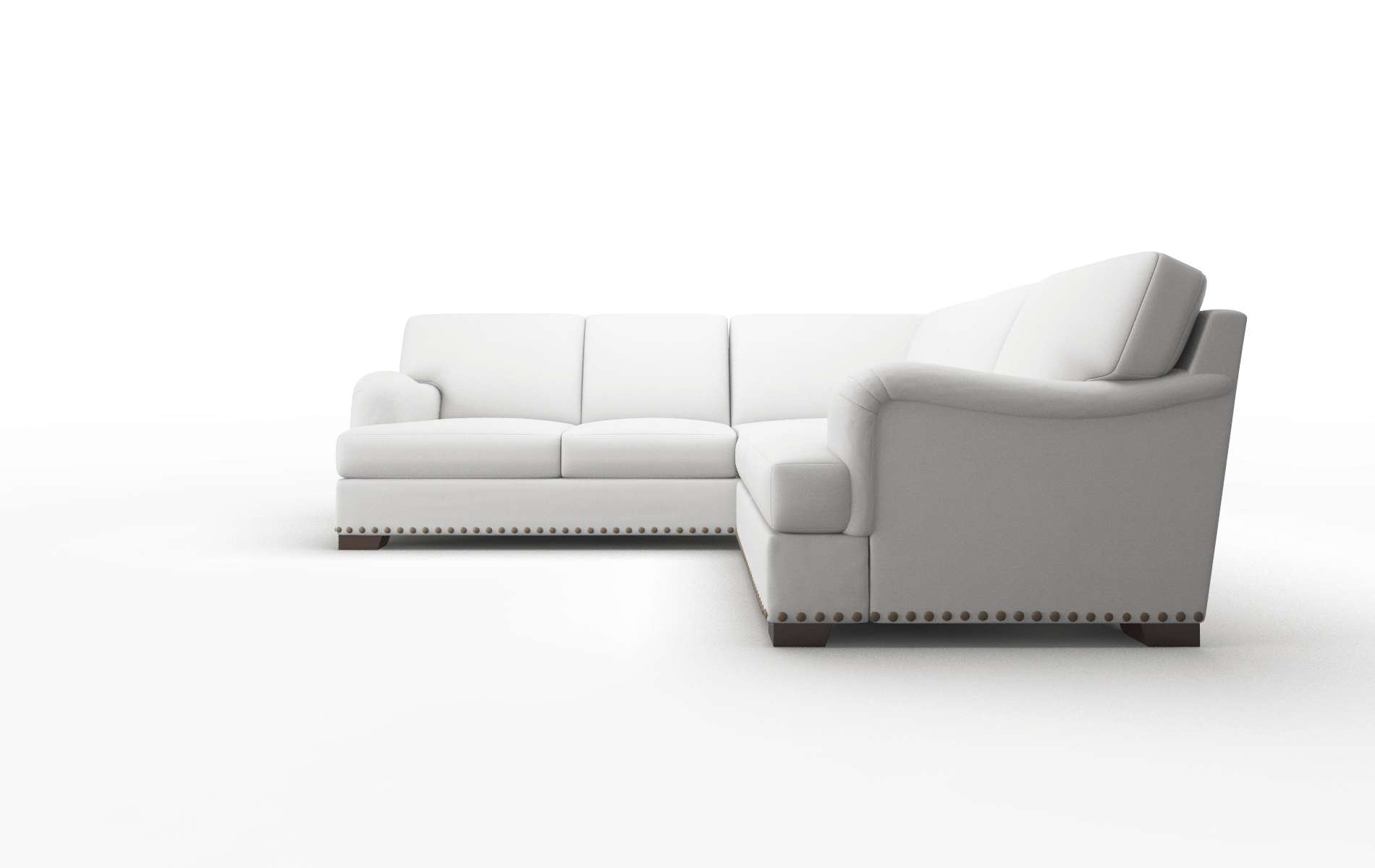 Brighton Dawson Platinum Sectional espresso legs 5