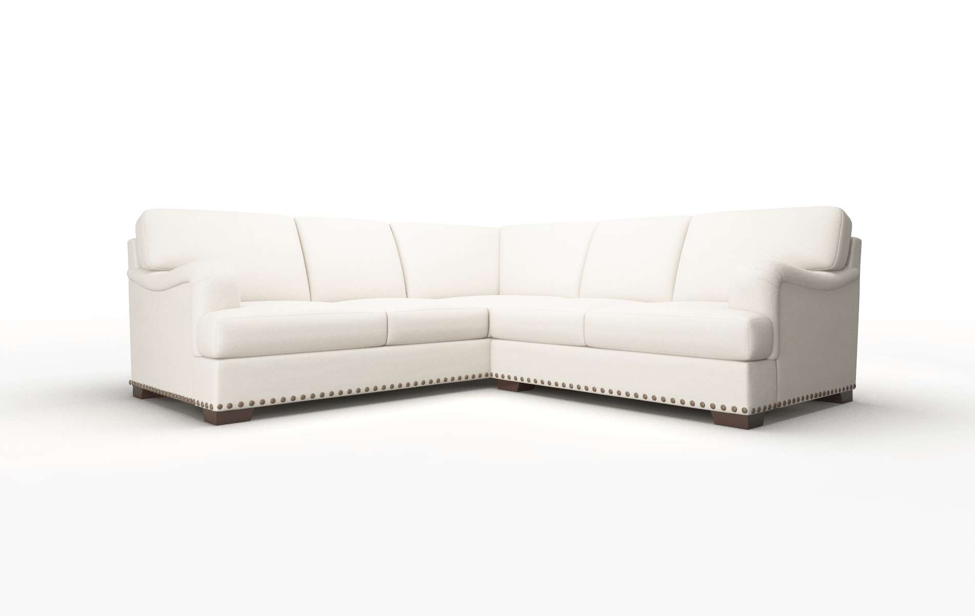 Brighton Dawson Sand Sectional espresso legs 1