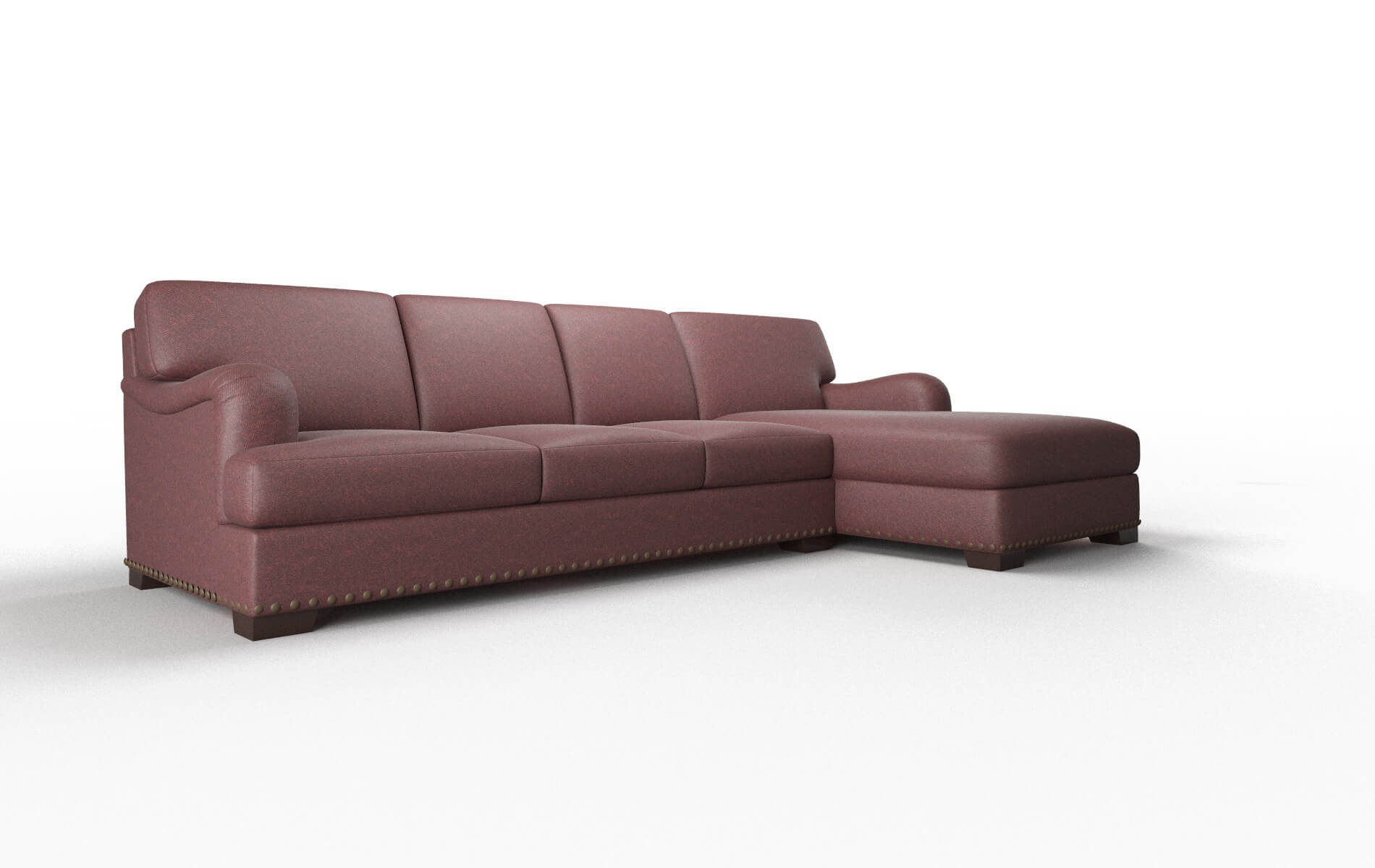 Brighton Derby Berry Panel espresso legs 2