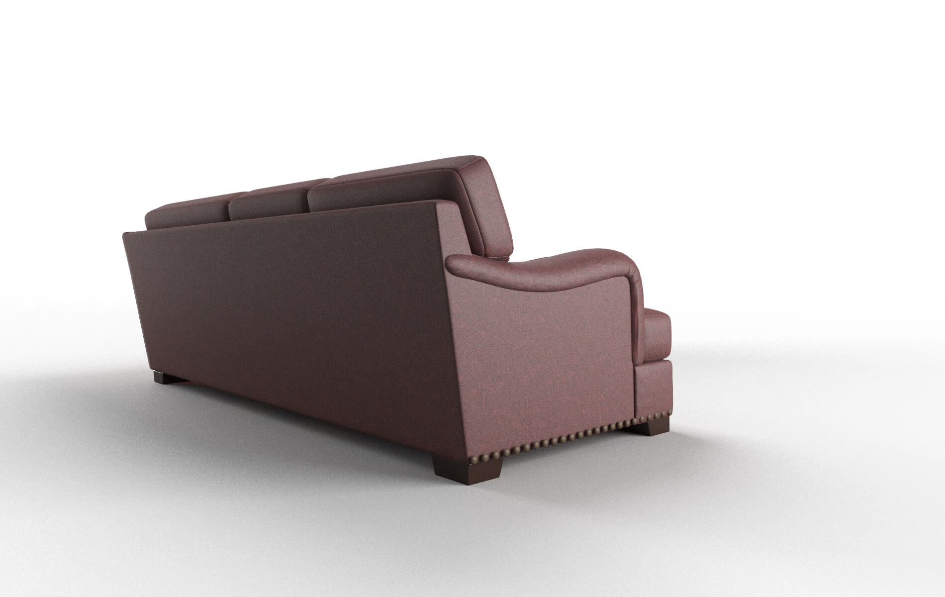 Brighton Derby Berry Sectional espresso legs 3