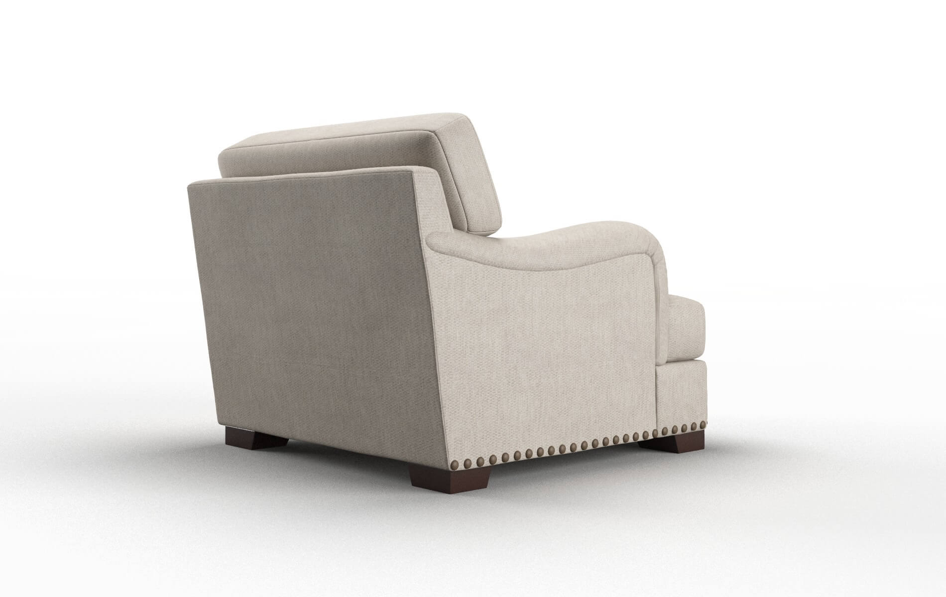 Brighton Derby Linen Chair espresso legs 5