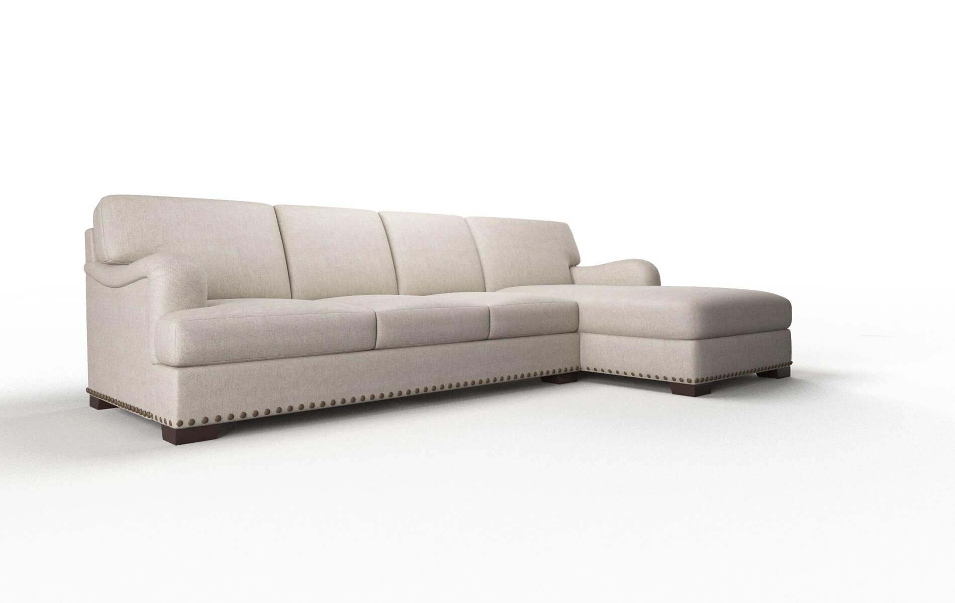 Brighton Derby Linen Panel espresso legs 2