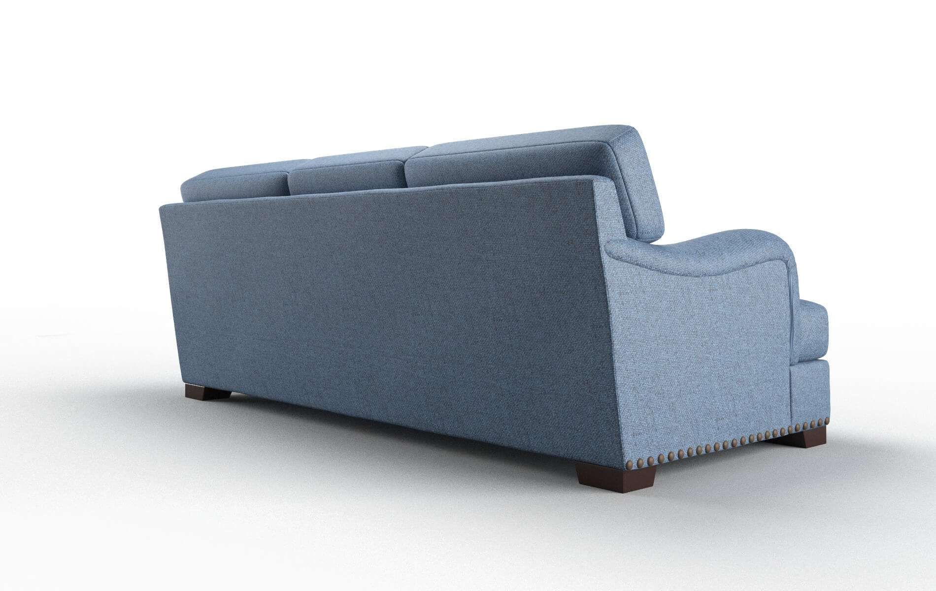 Brighton Derby Navy Sofa espresso legs 5