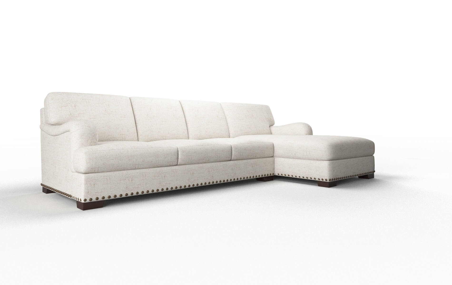 Brighton Derby Taupe Panel espresso legs 2