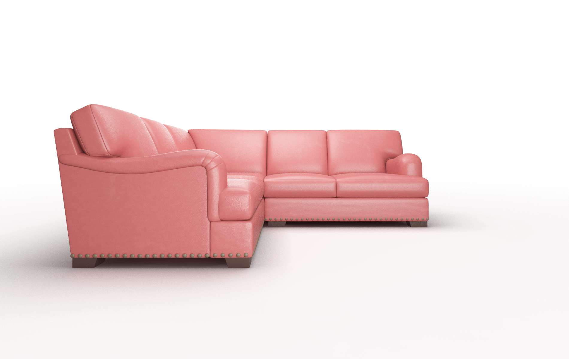 Brighton Dillion Cordovan Sectional espresso legs 2