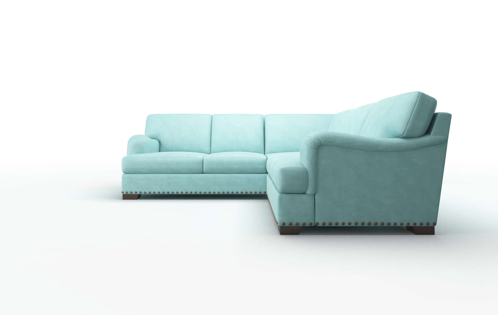Brighton Dream_d French_blue Sectional espresso legs 5