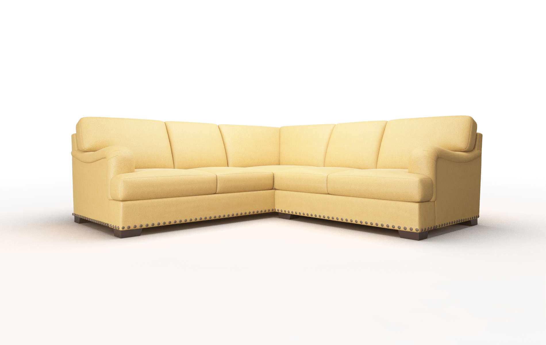 Brighton Dream_d Sunflower Sectional espresso legs