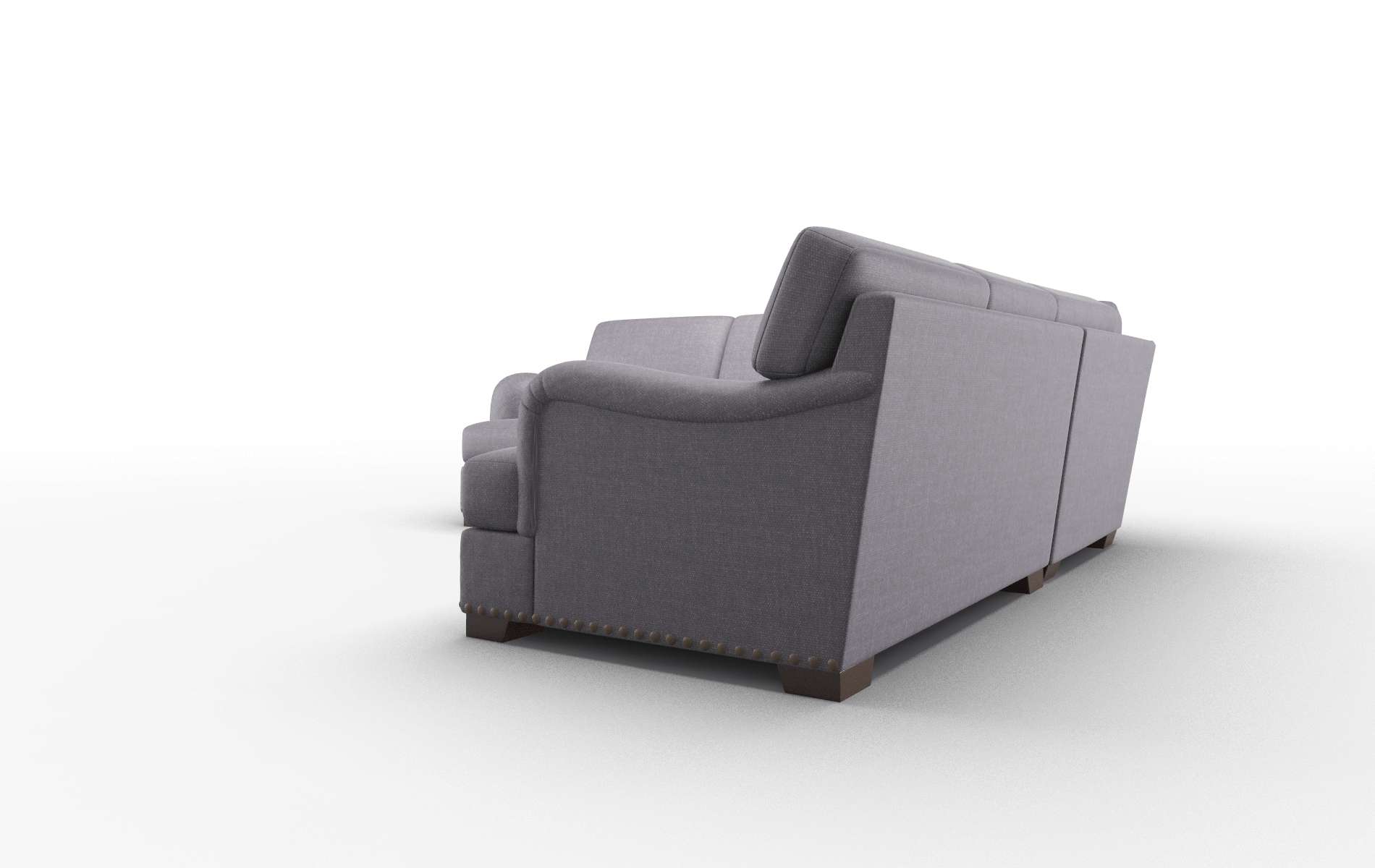 Brighton Durham Ink Sectional espresso legs 4