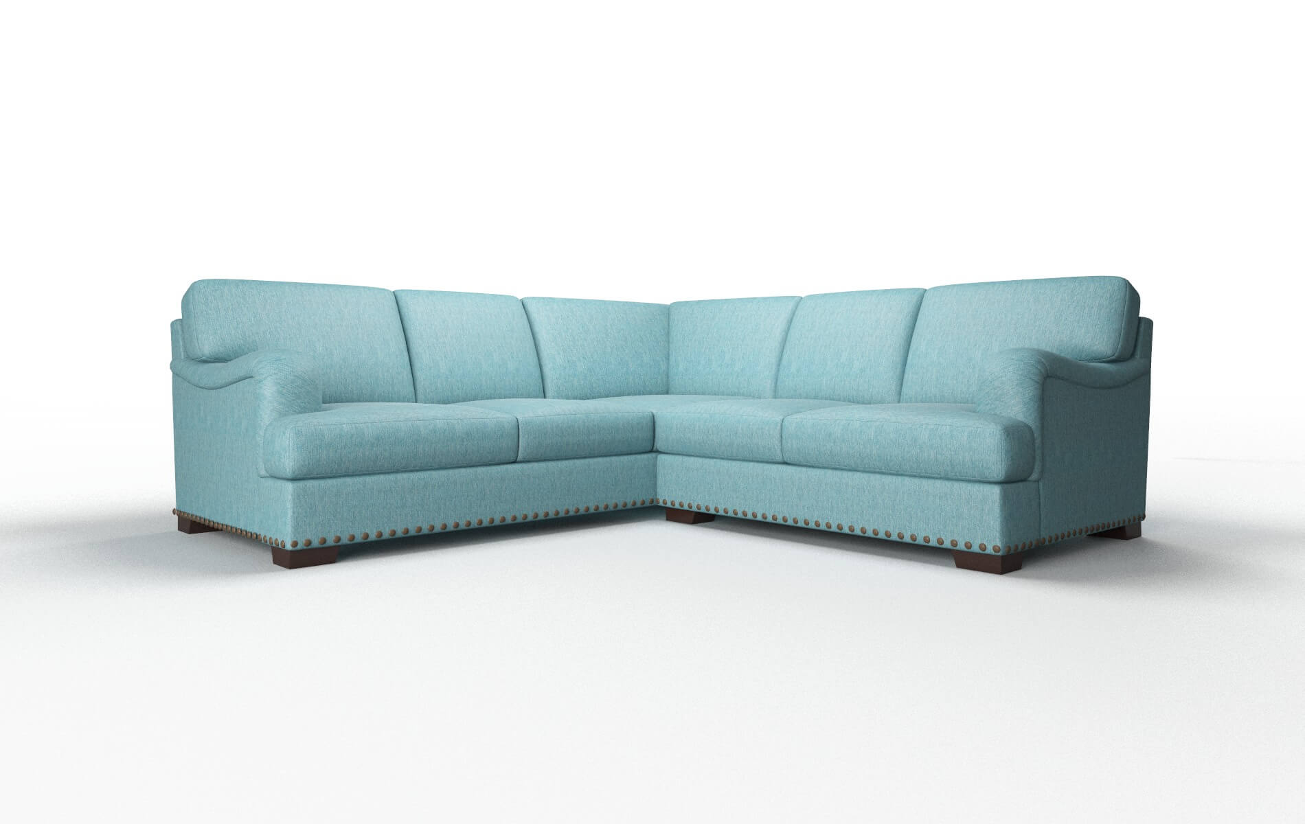 Brighton Durham Pine Sectional espresso legs 1