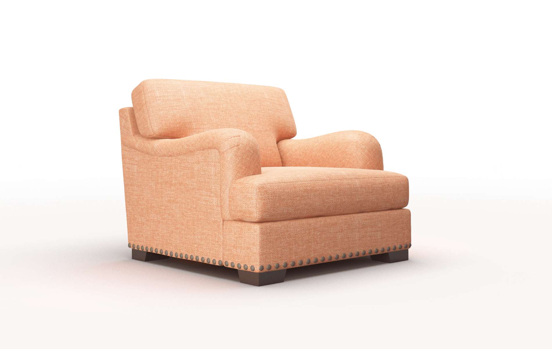 Brighton Durham Tangerine Chair espresso legs 2