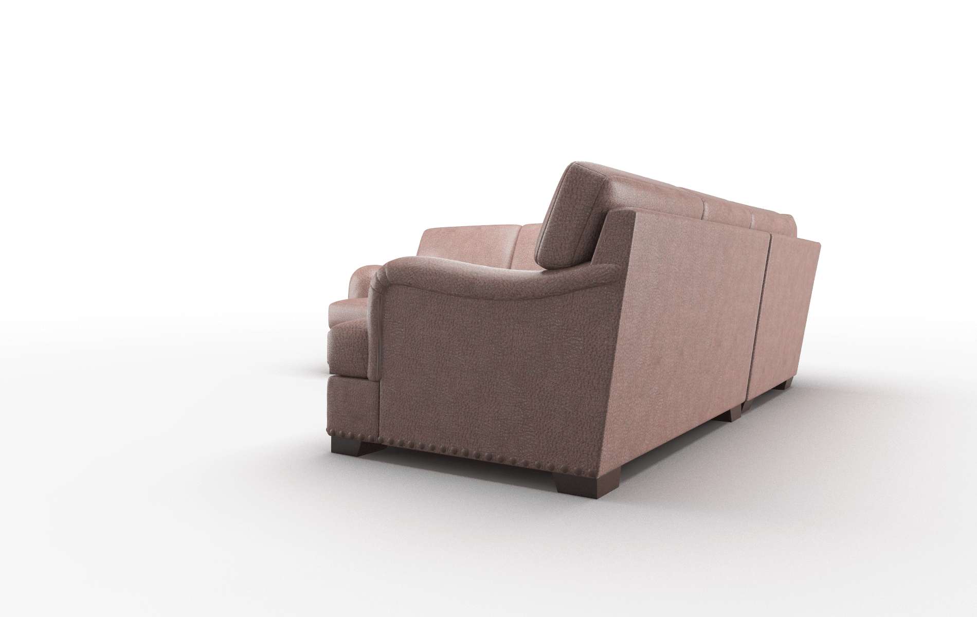 Brighton Ford Brown Sectional espresso legs 4