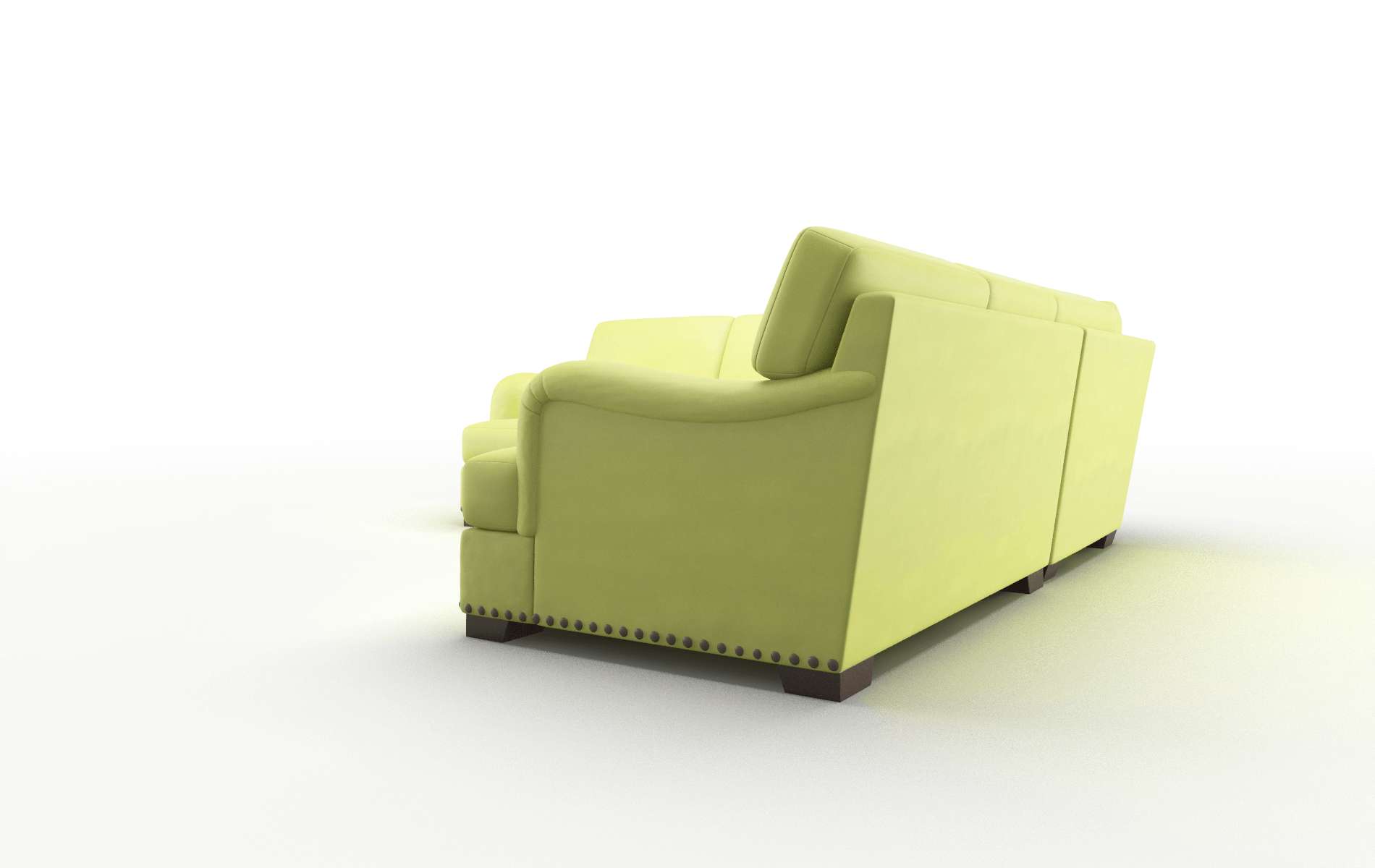 Brighton Hathaway Apple Sectional espresso legs 4