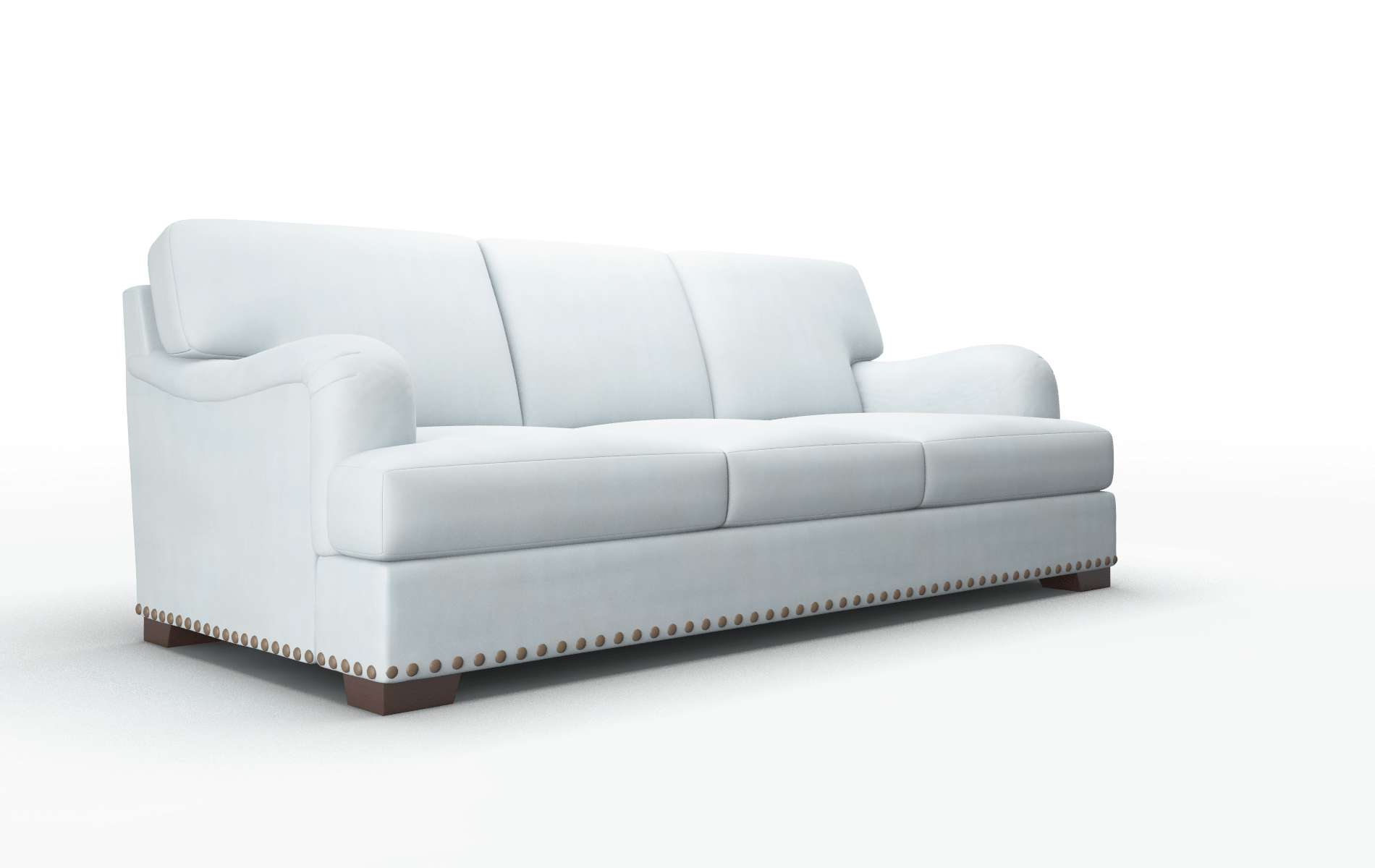 Brighton Hathaway Aqua Sofa espresso legs 2