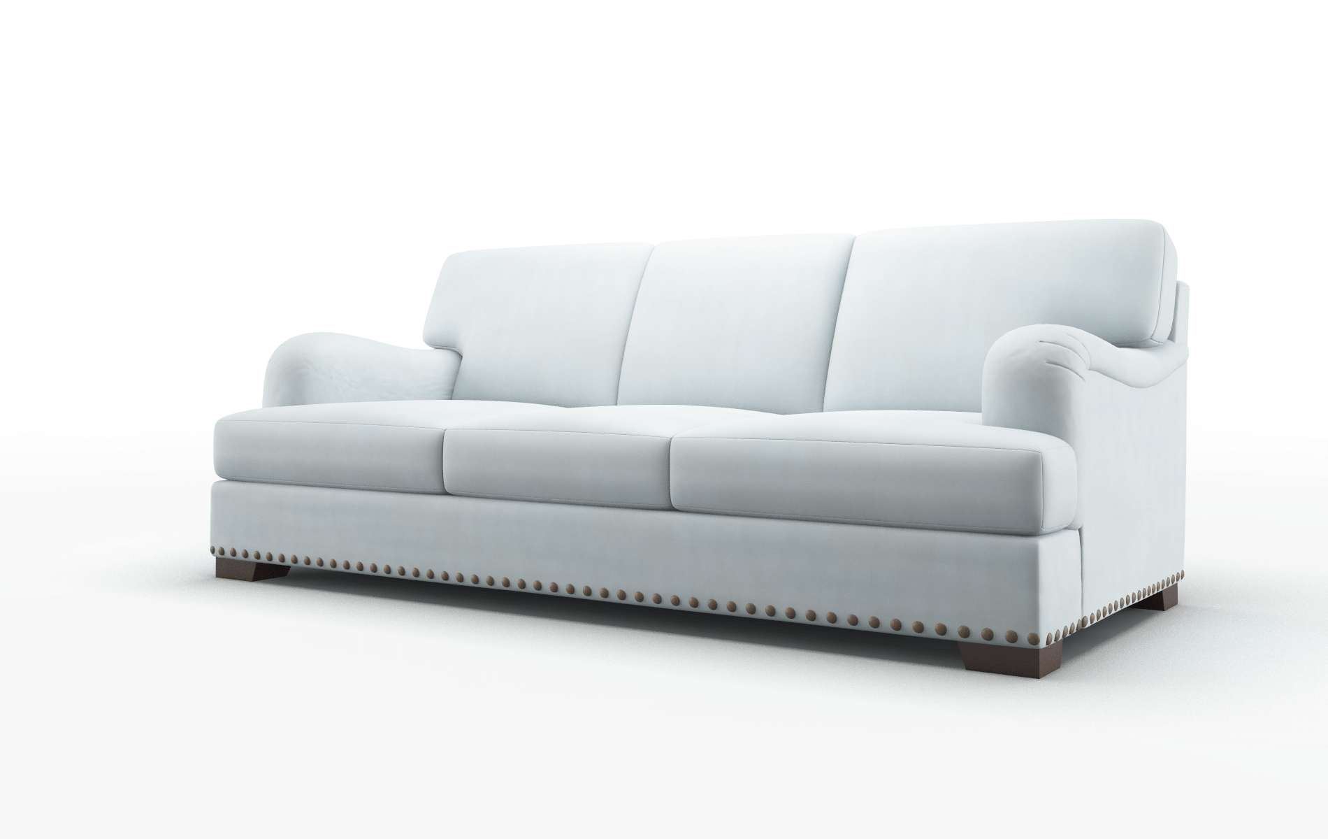 Brighton Hathaway Aqua Sofa espresso legs 4