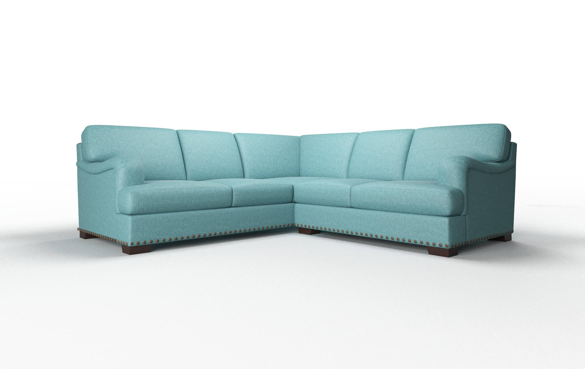 Brighton Hepburn_hrp Emerald Sectional espresso legs 1