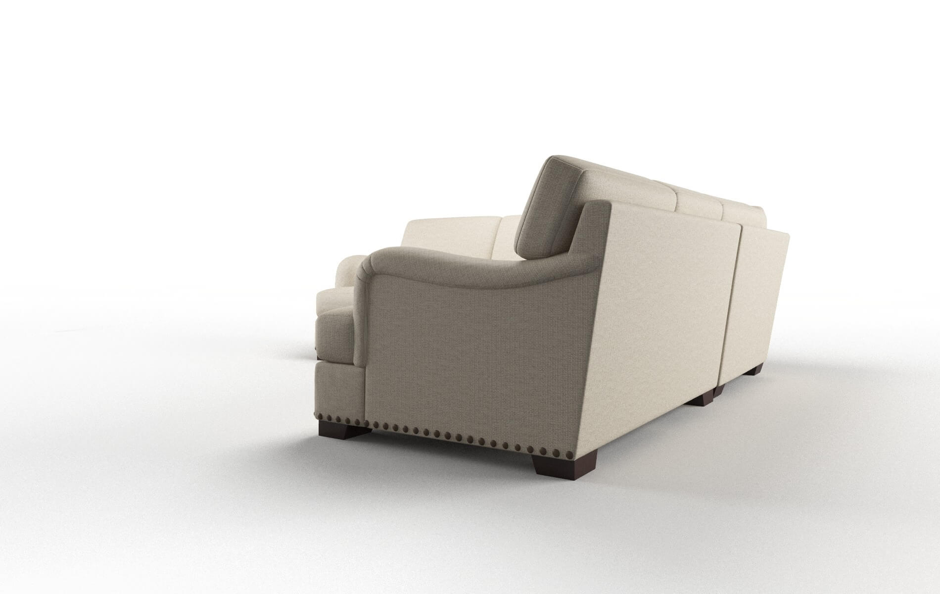 Brighton Insight Barley Sectional espresso legs 4