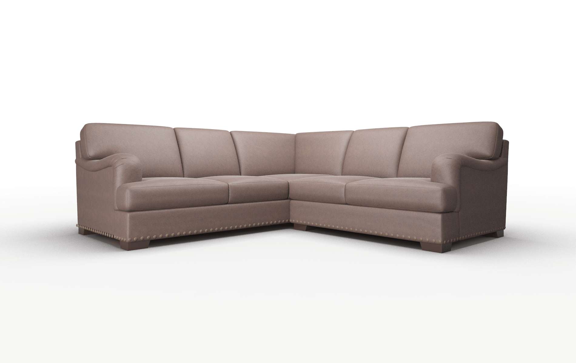 Brighton Insight Cafe Sectional espresso legs 1