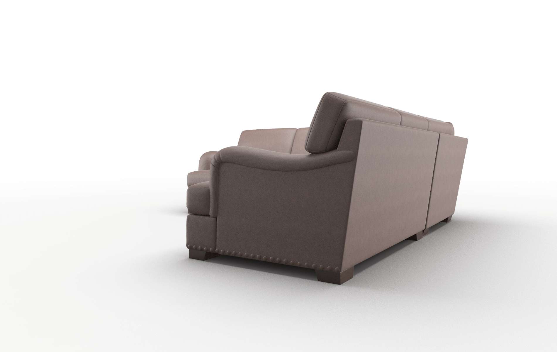 Brighton Insight Cafe Sectional espresso legs 4