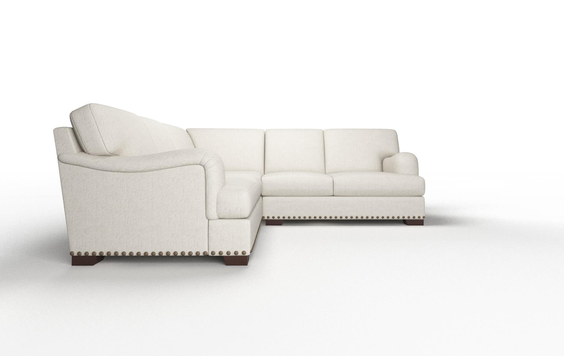 Brighton Insight Dove Sectional espresso legs 2